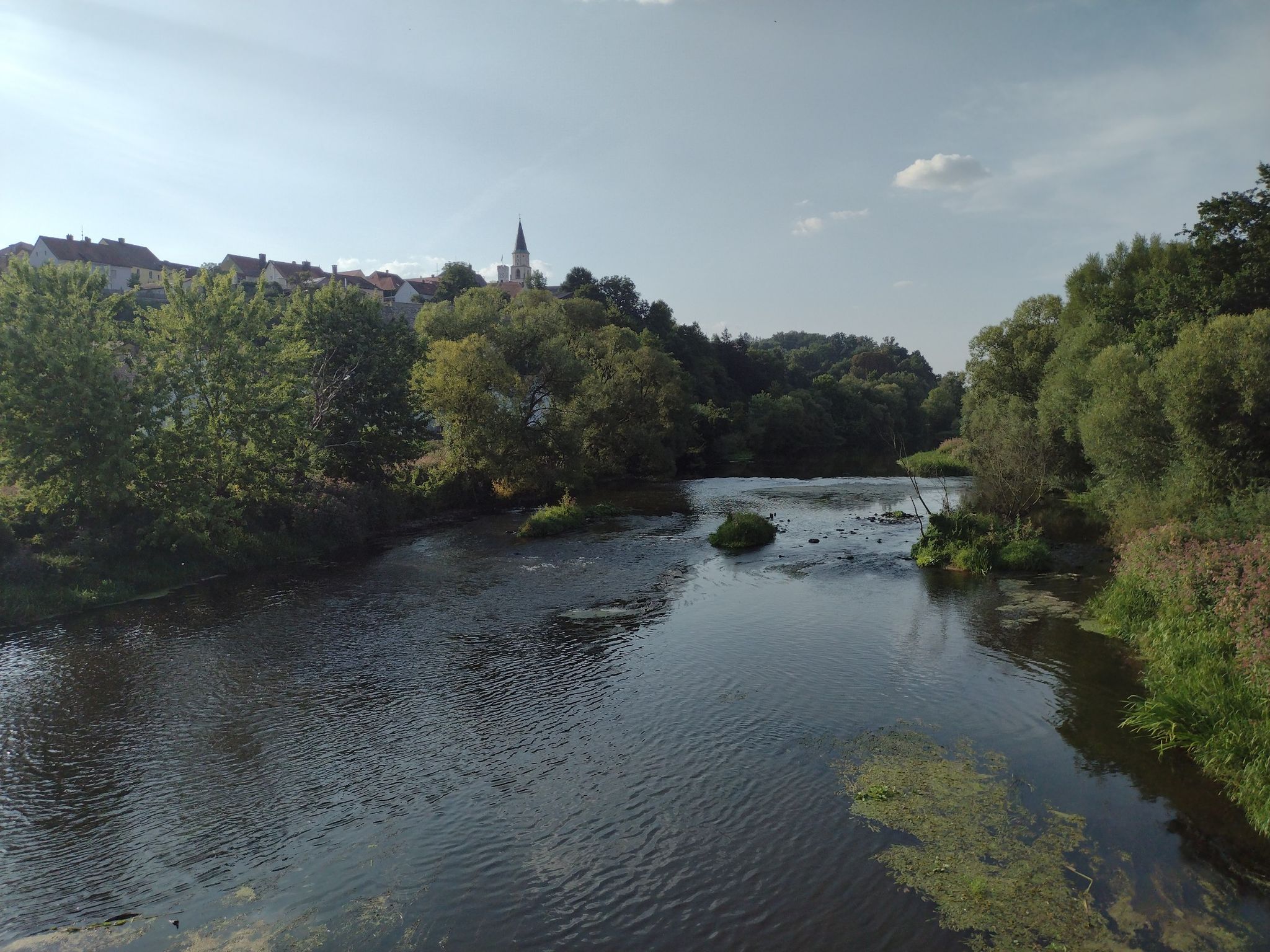 Blick über die Naab nach Norden