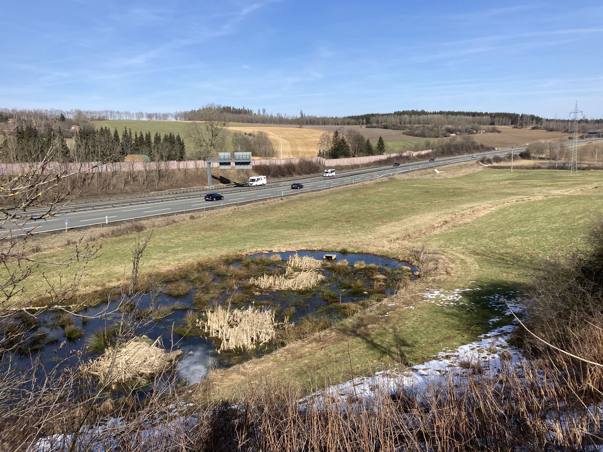 Blick auf die A 72