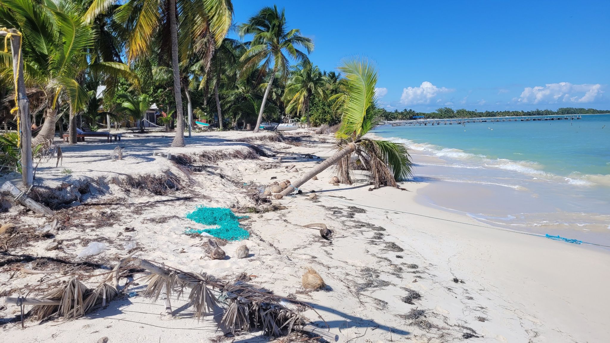 Traum strand mit Müll