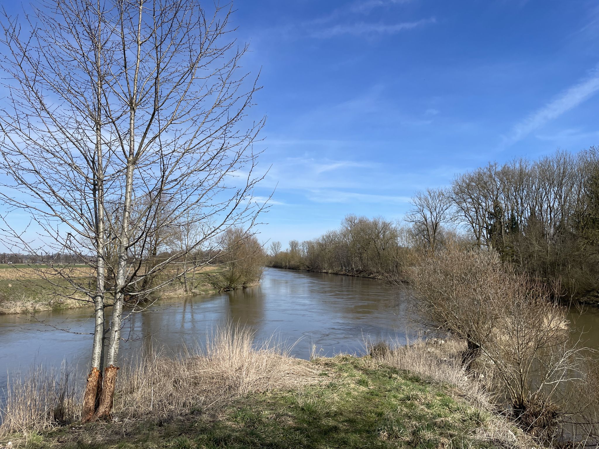 Zusammenfluss Donau und Donaukanal