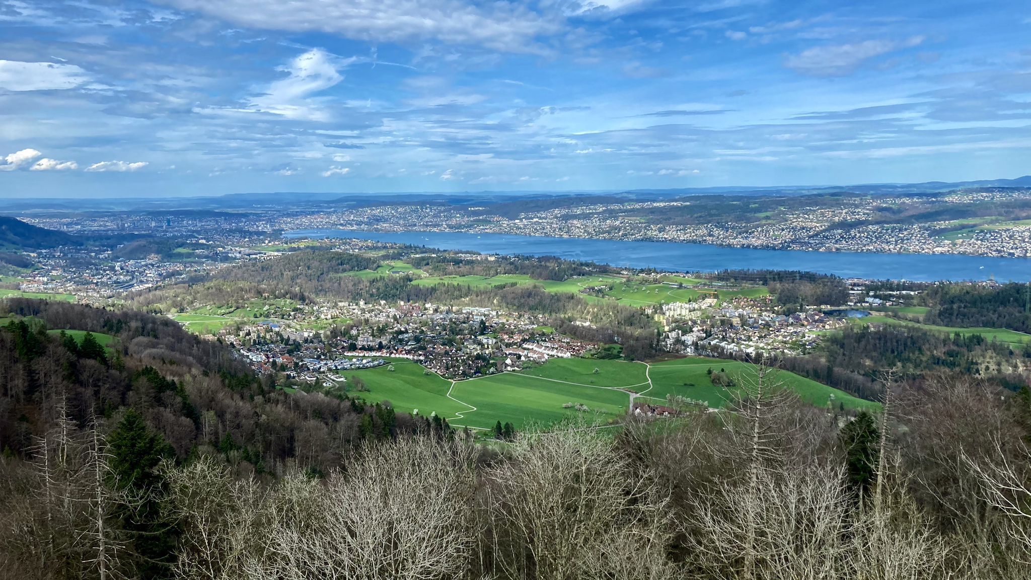 Aussicht ab Albis-Hochwacht