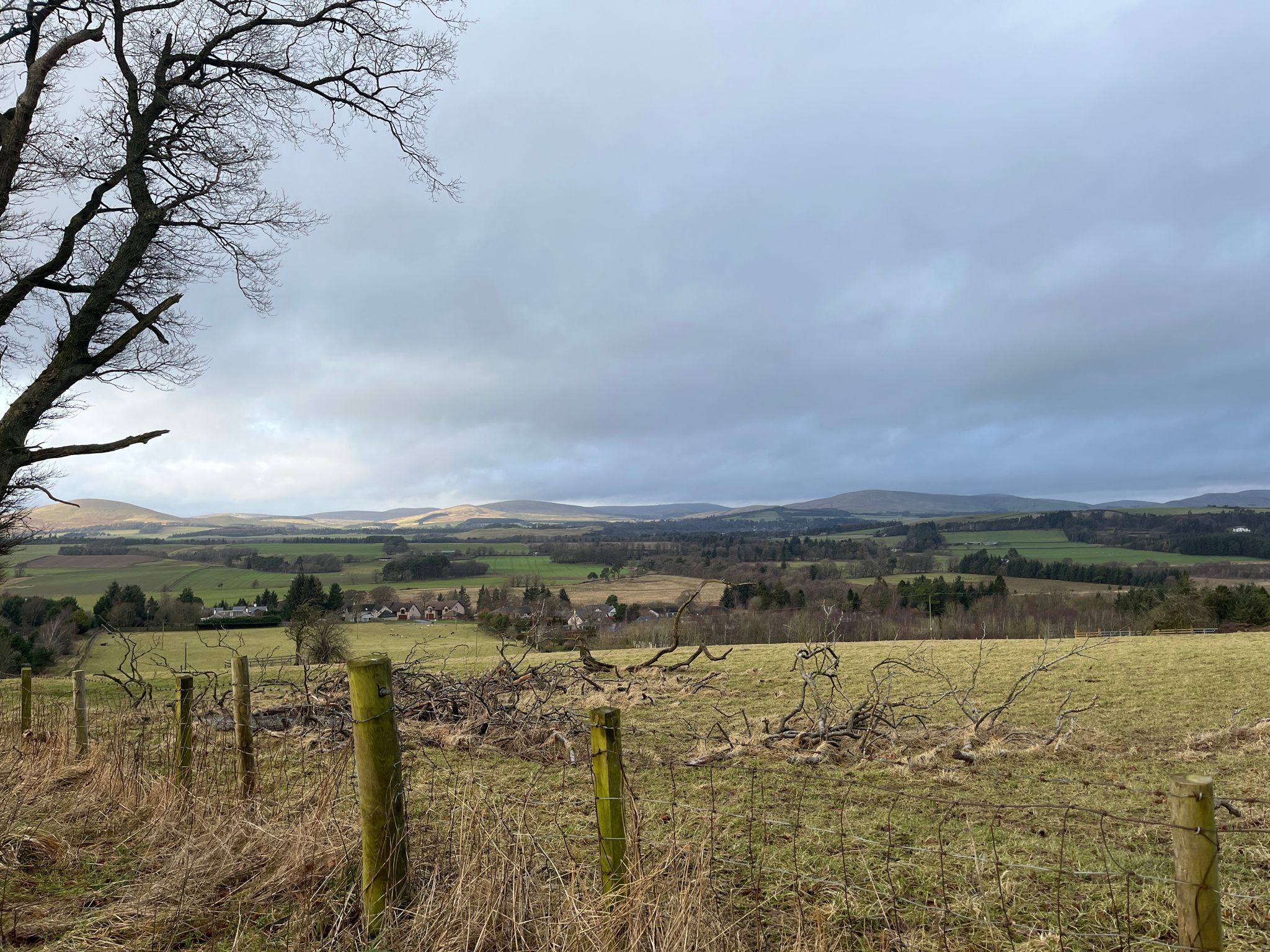 The Pentland Hills, from Romanno Mains