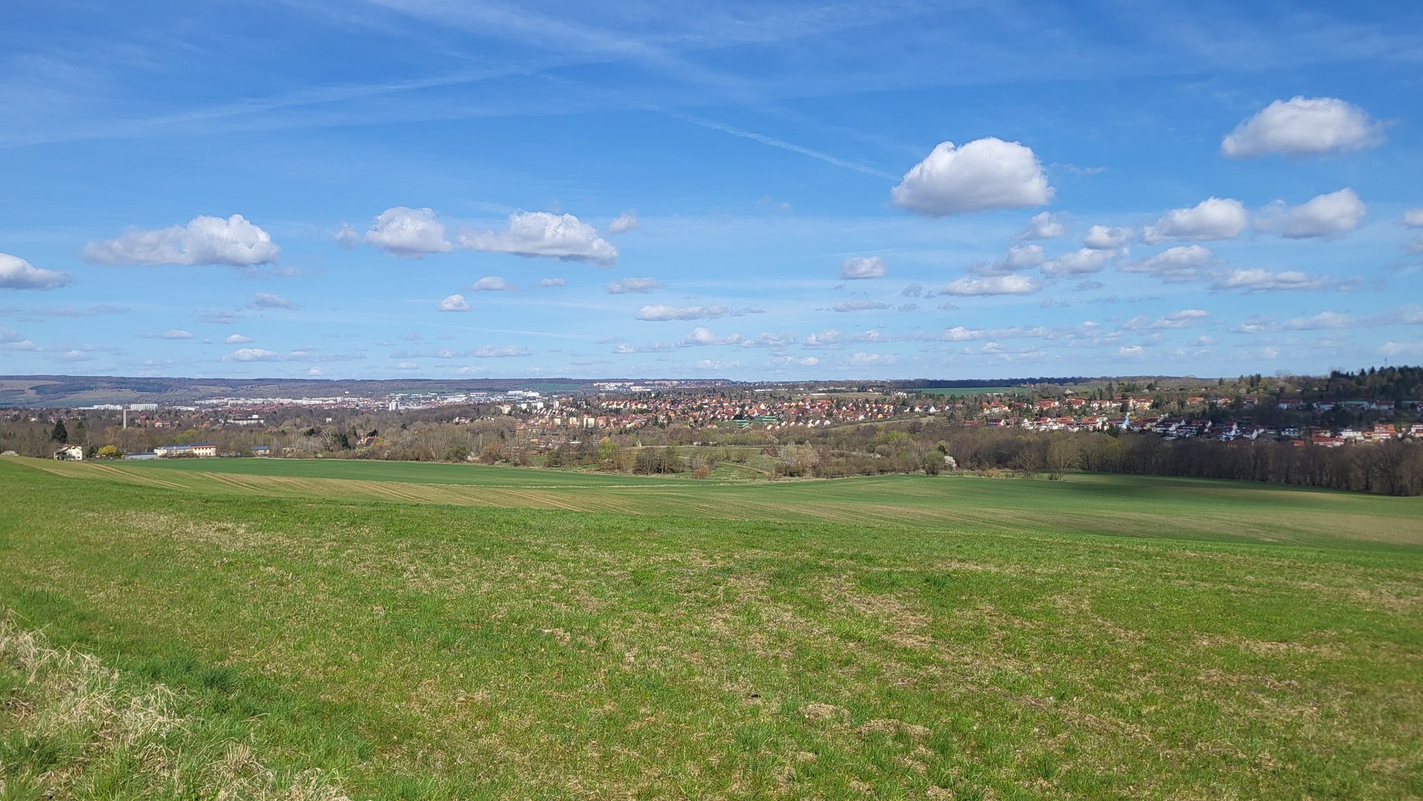 Schöner Fernblick ins Weimarer Land