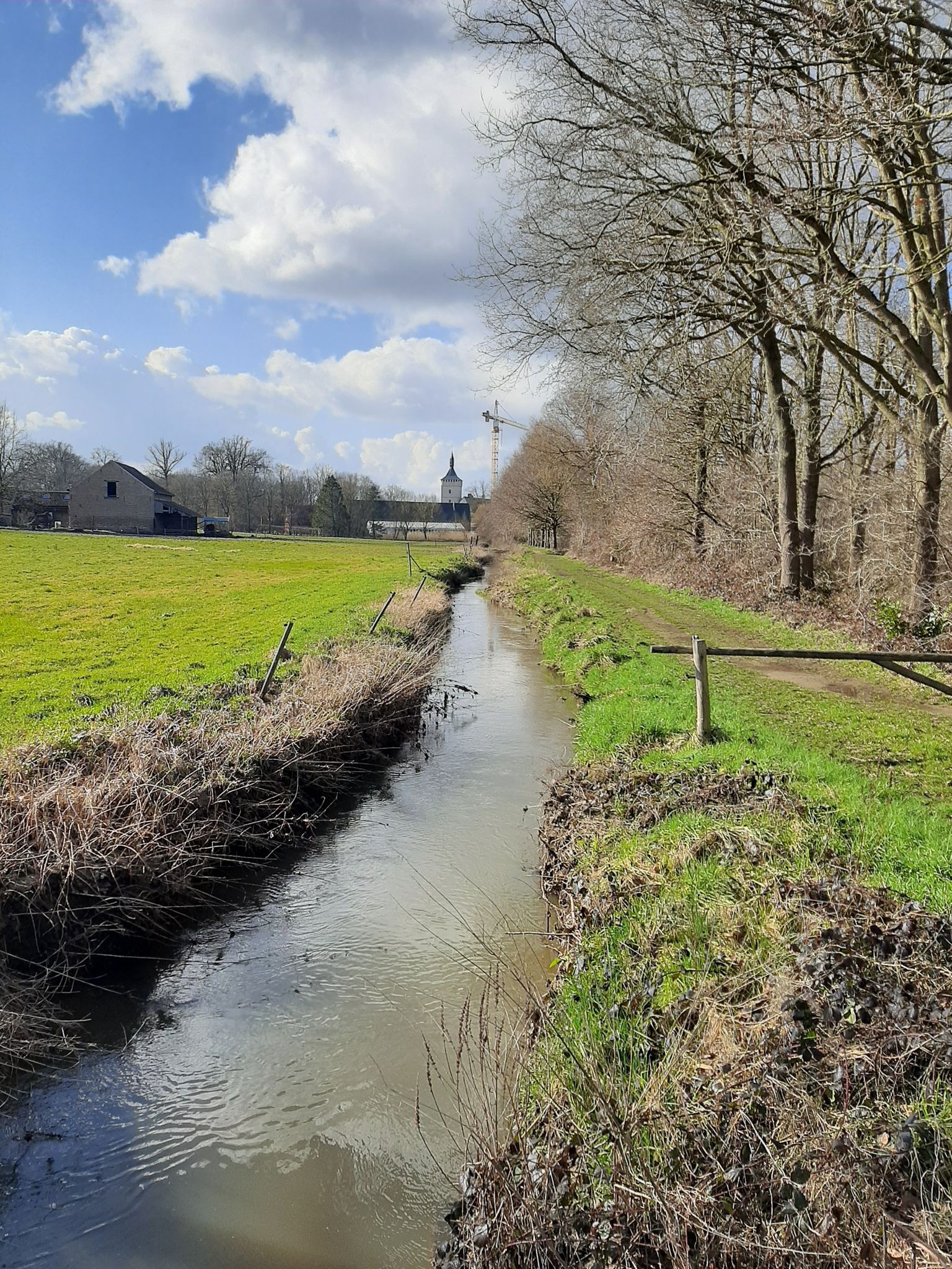 hoog water op de Wingebeek