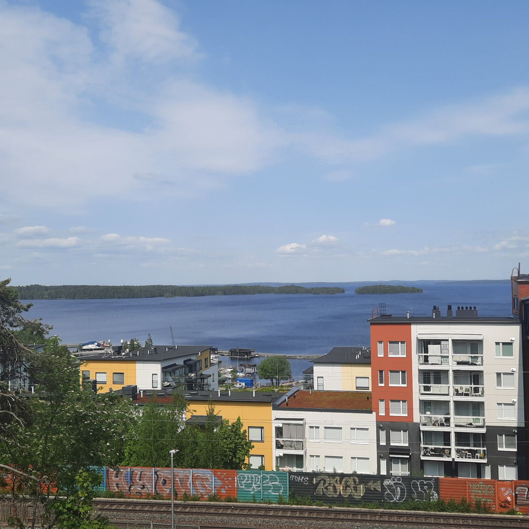 Blick auf den Näsiselkä-See
