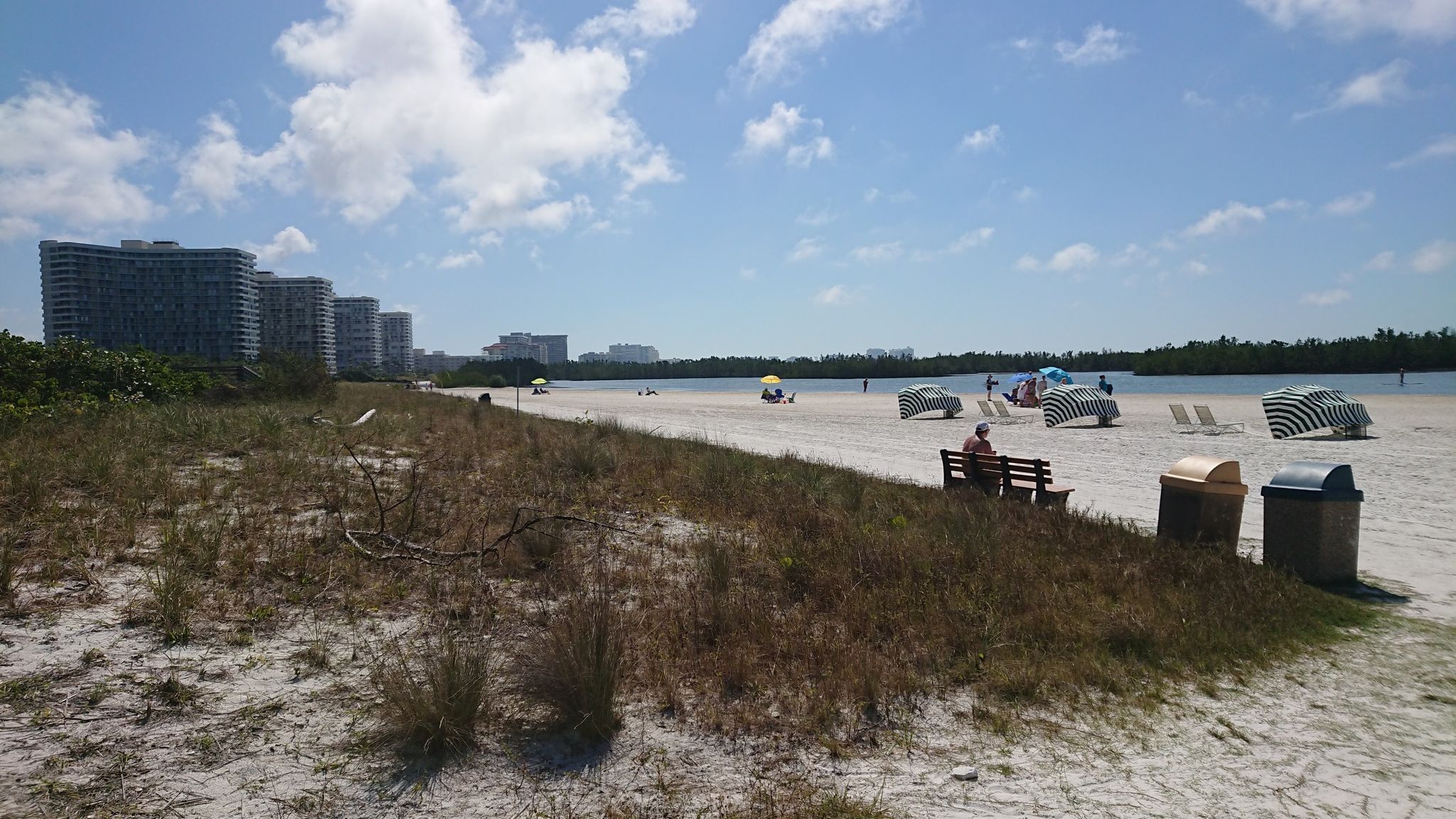 Strand im Touristenzentrum