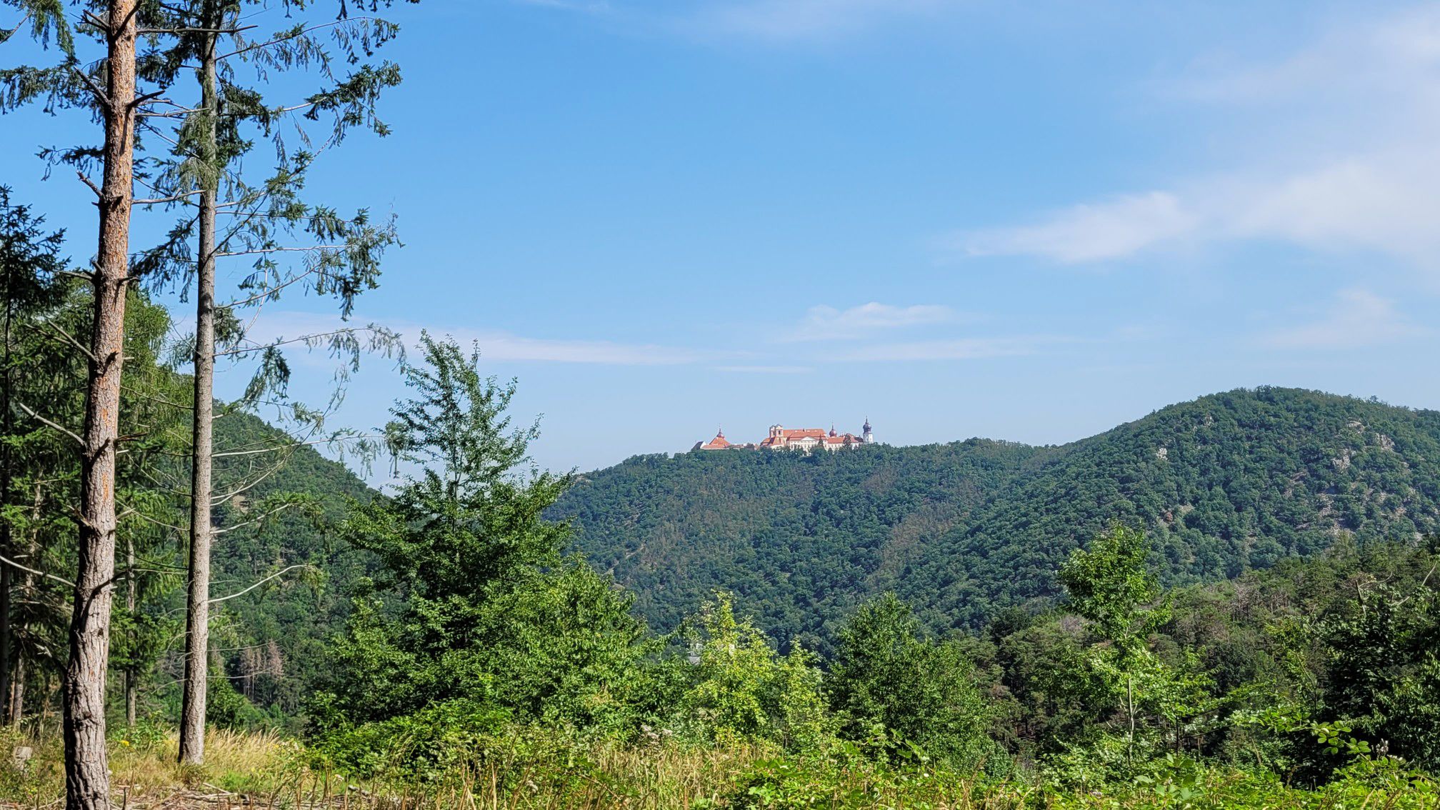 erster Blick auf Göttweig