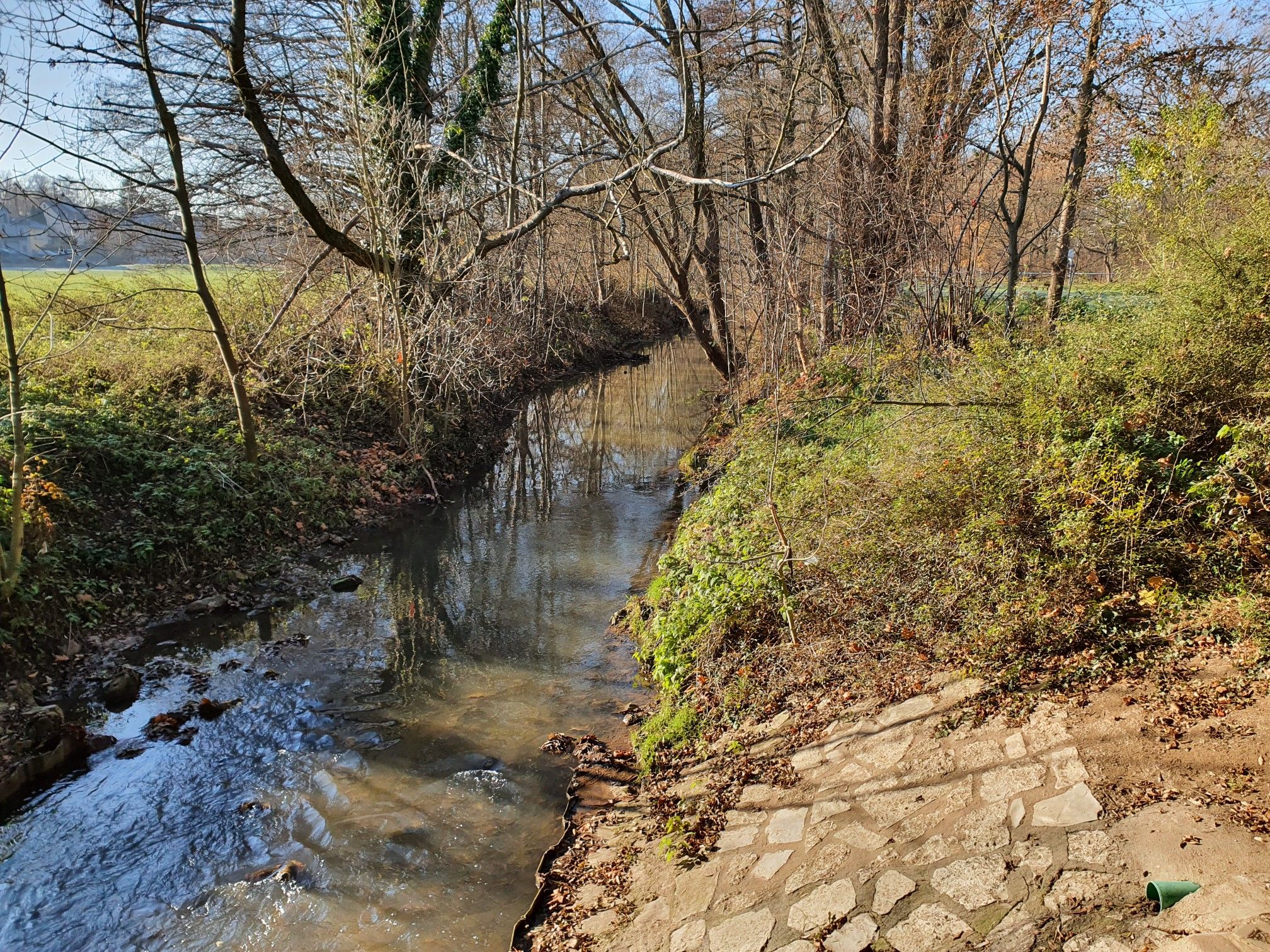 Fluss Schwabach Richtung Schwabach