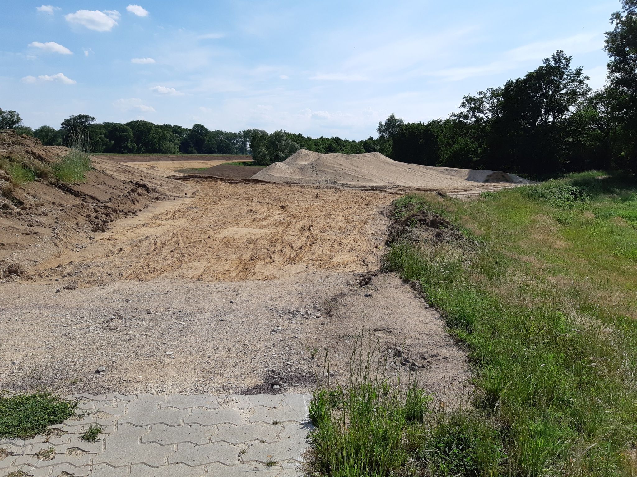 unser Radweg, über Stock und Stein