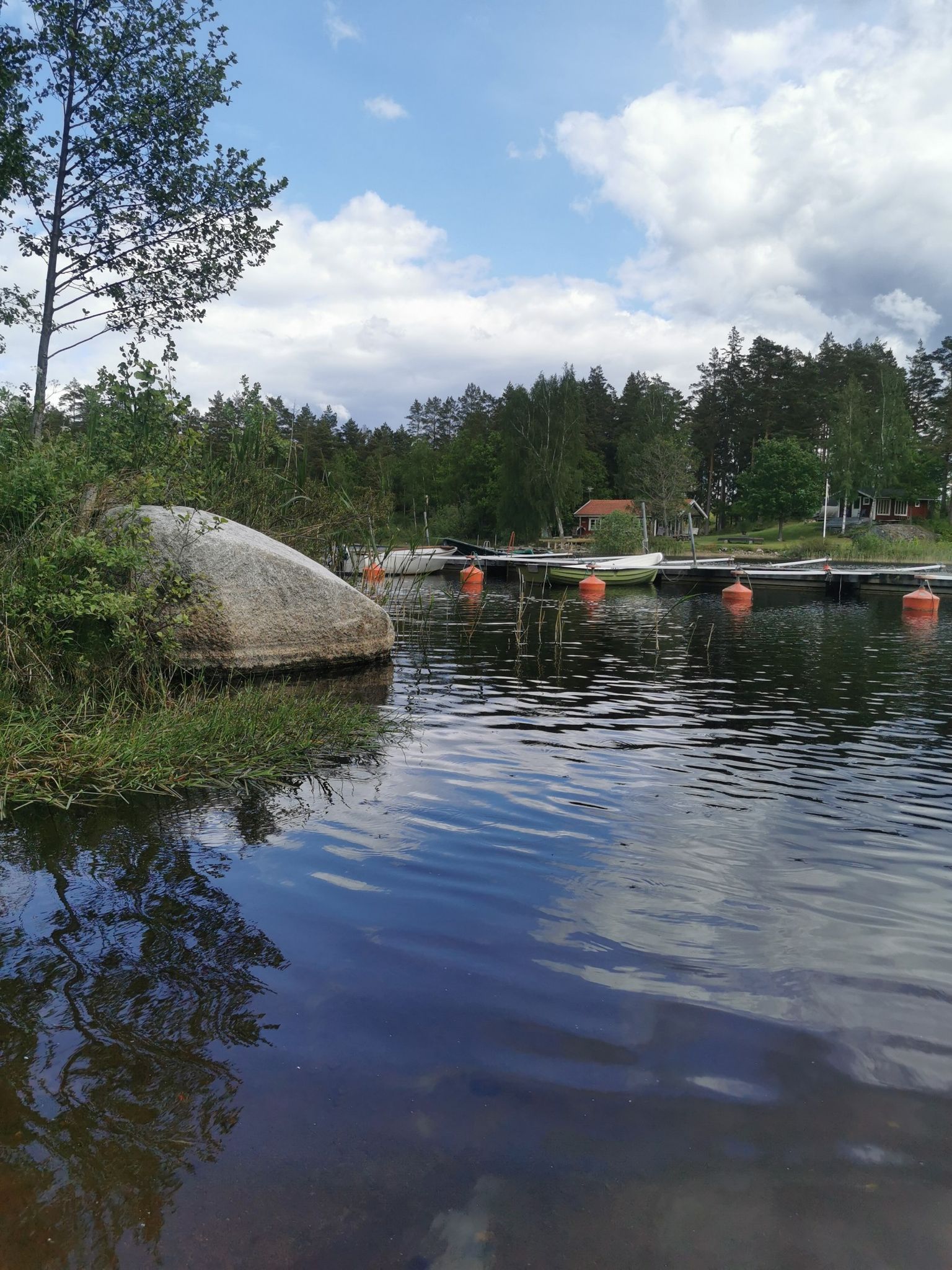 place for fishing, break and using a fireplace