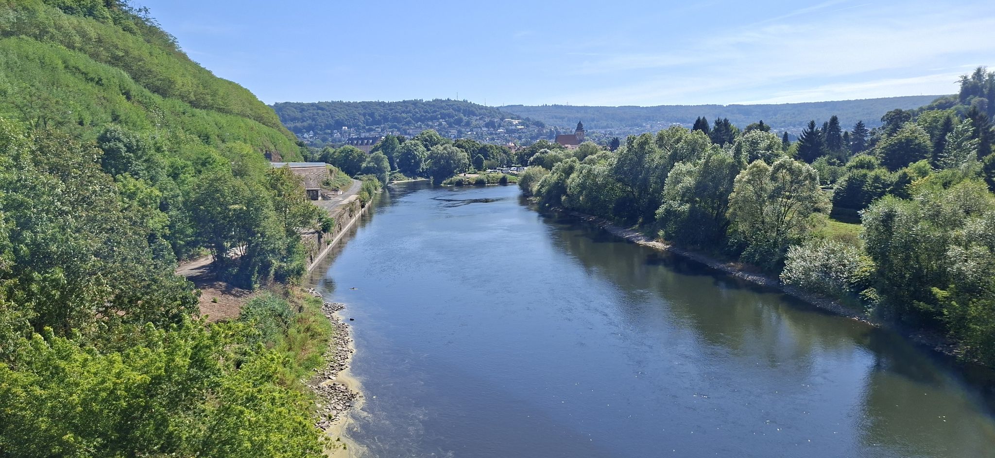 Beginn der Weser, links die Werra und rechts die Fulda