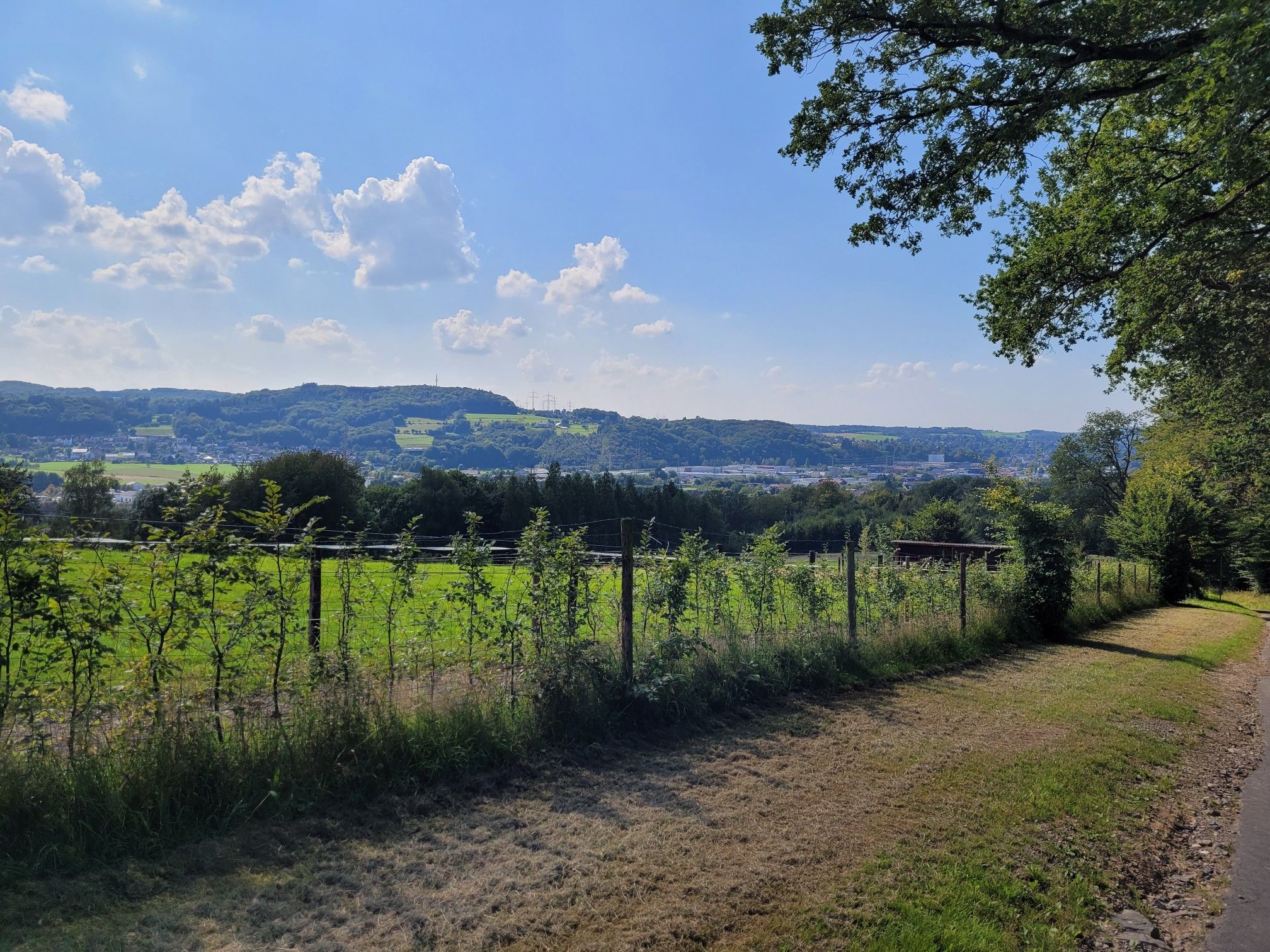 Jetzt geht's bergauf - Blick zurück