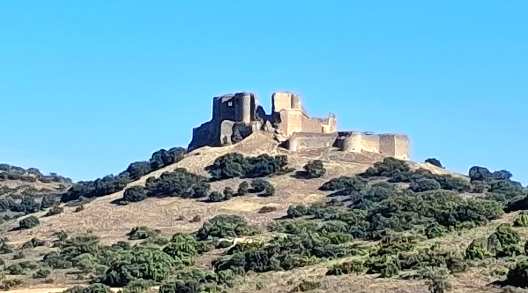 Vistas del Castillo de la Puebla de Almenara