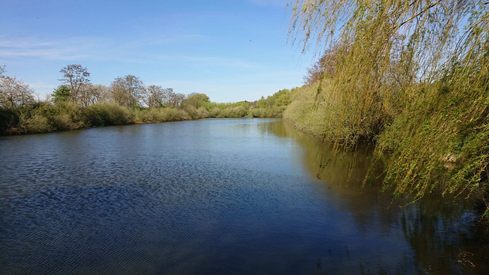 aufgestauter See
