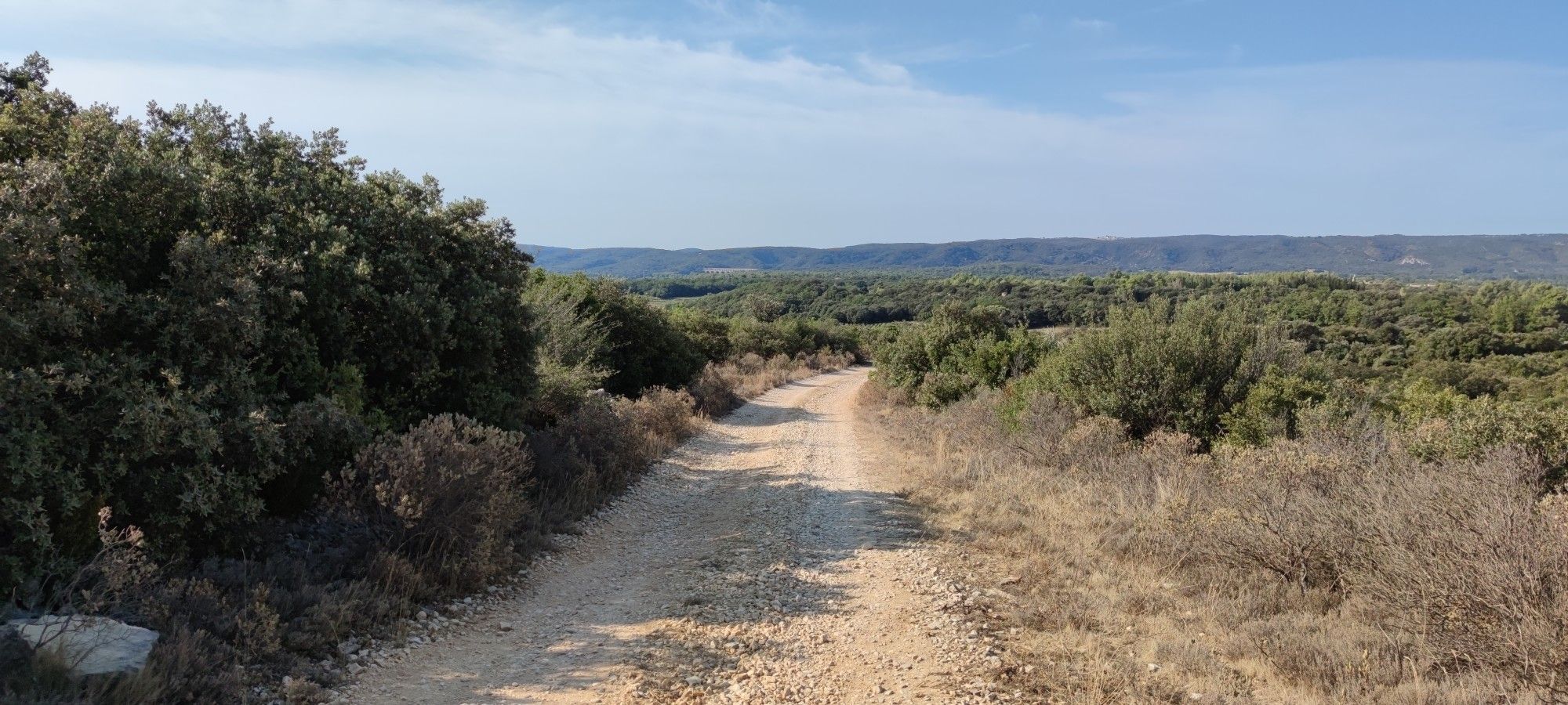 vue sur le pont du Gard