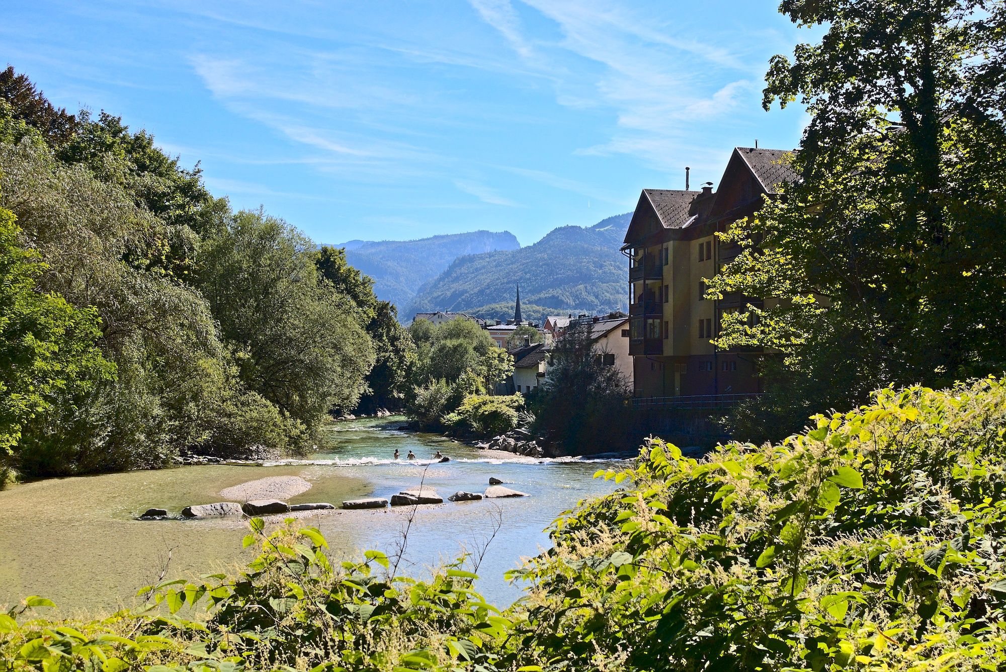 Blick zurück entlang der Ischl