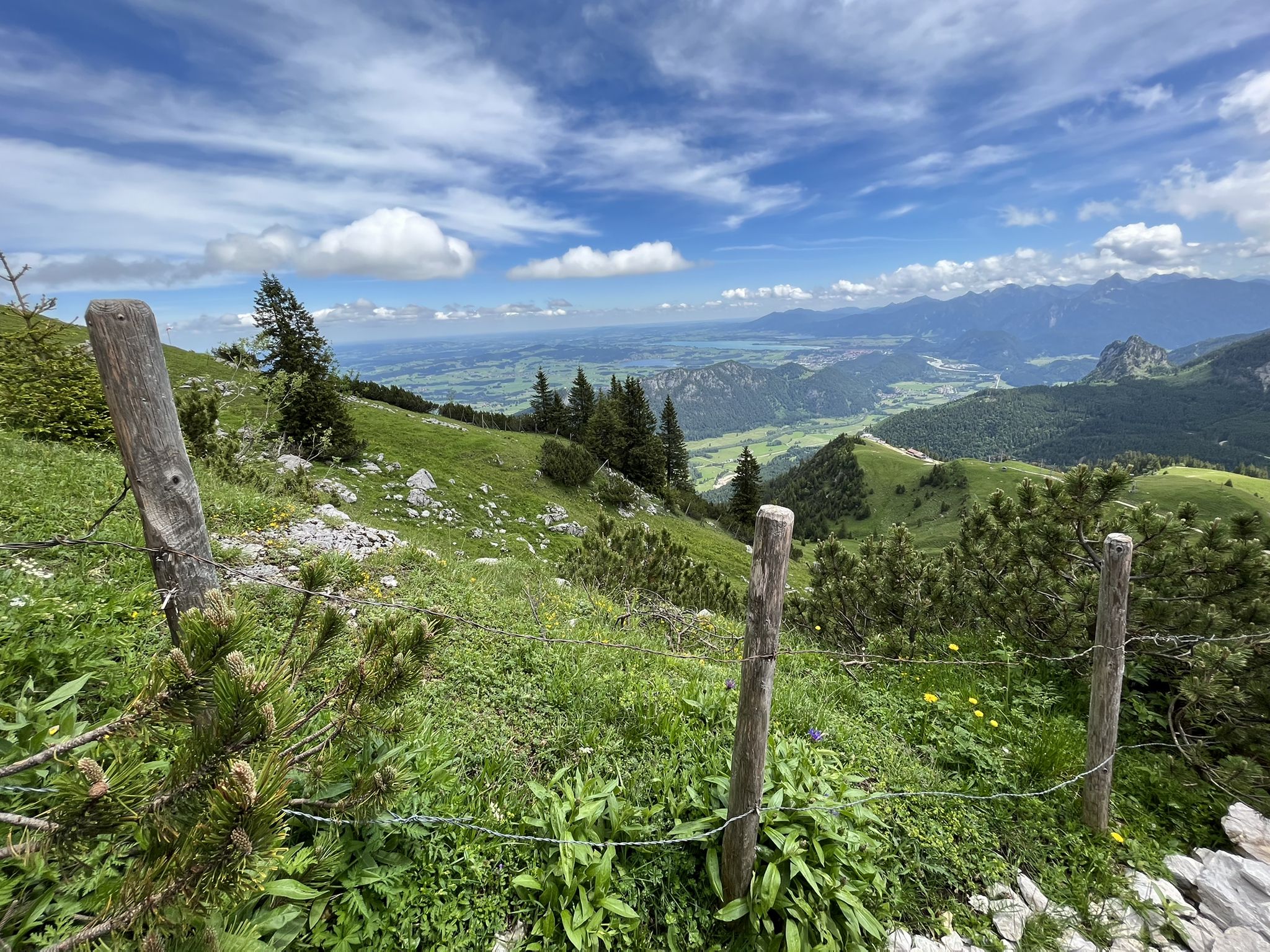 Weitblick unterhalb Breitenberg in nordöstliche Richtung