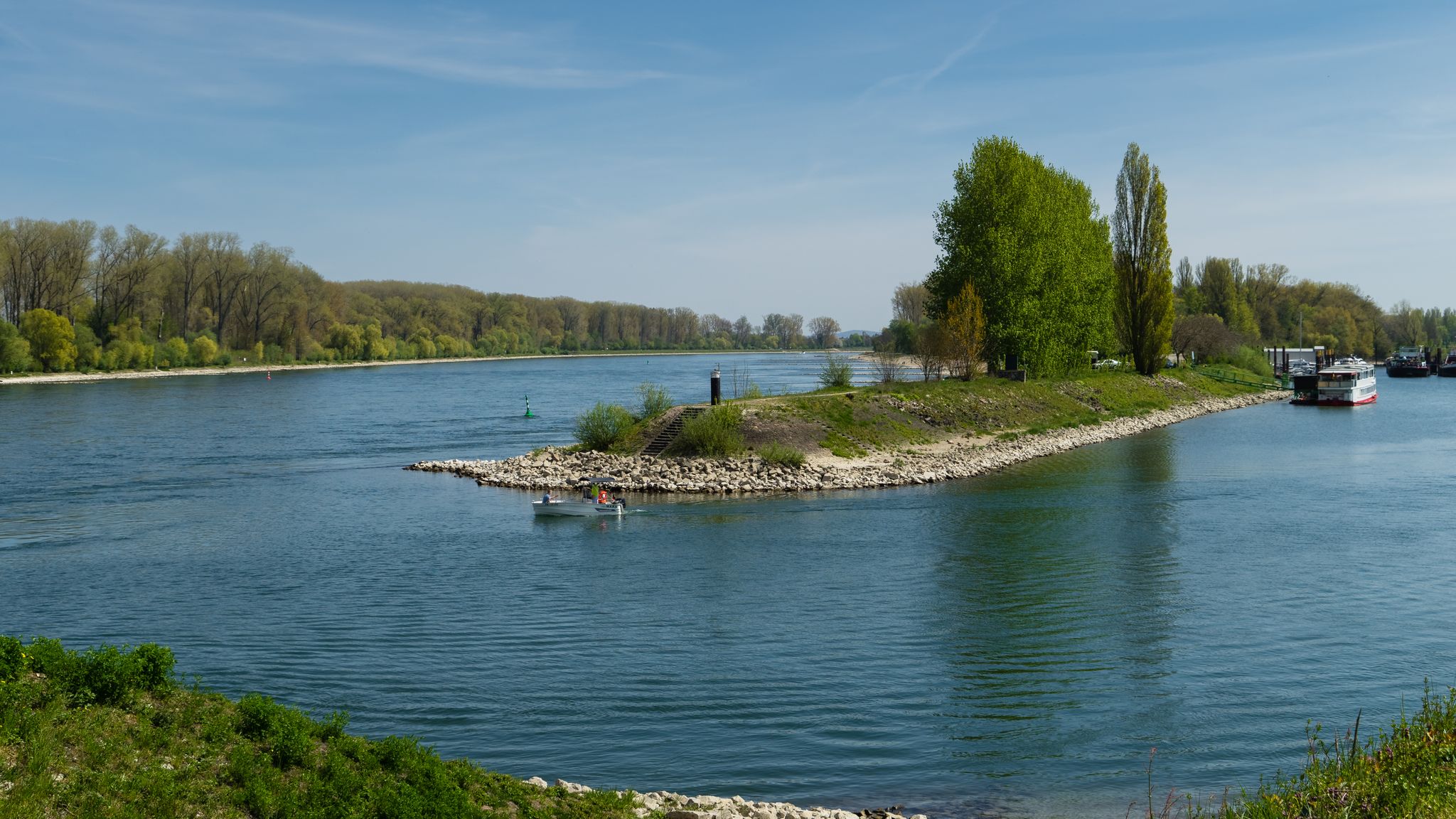Der Rhein im Süden von Speyer