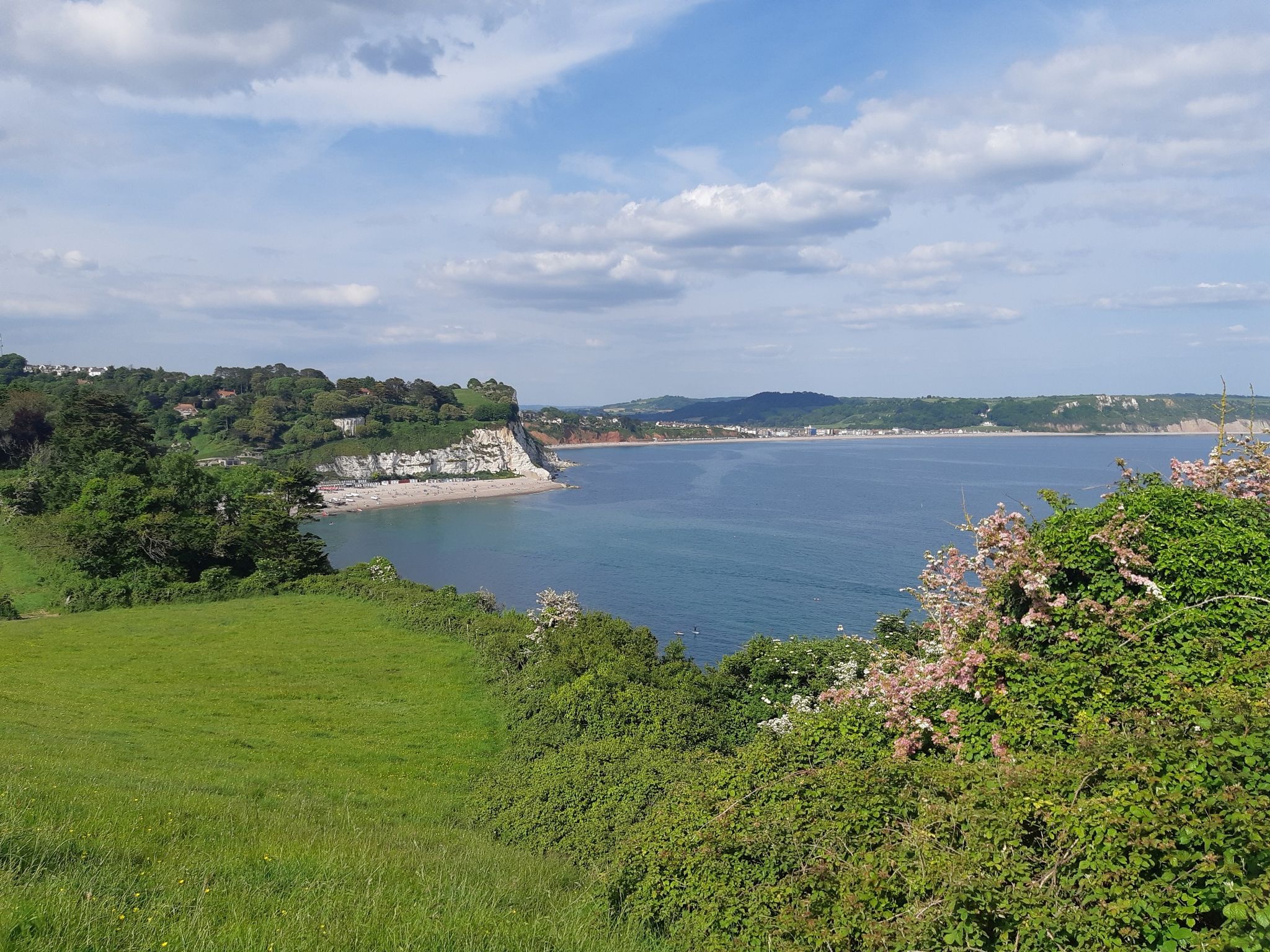 Jurassic Coast views west of Beer