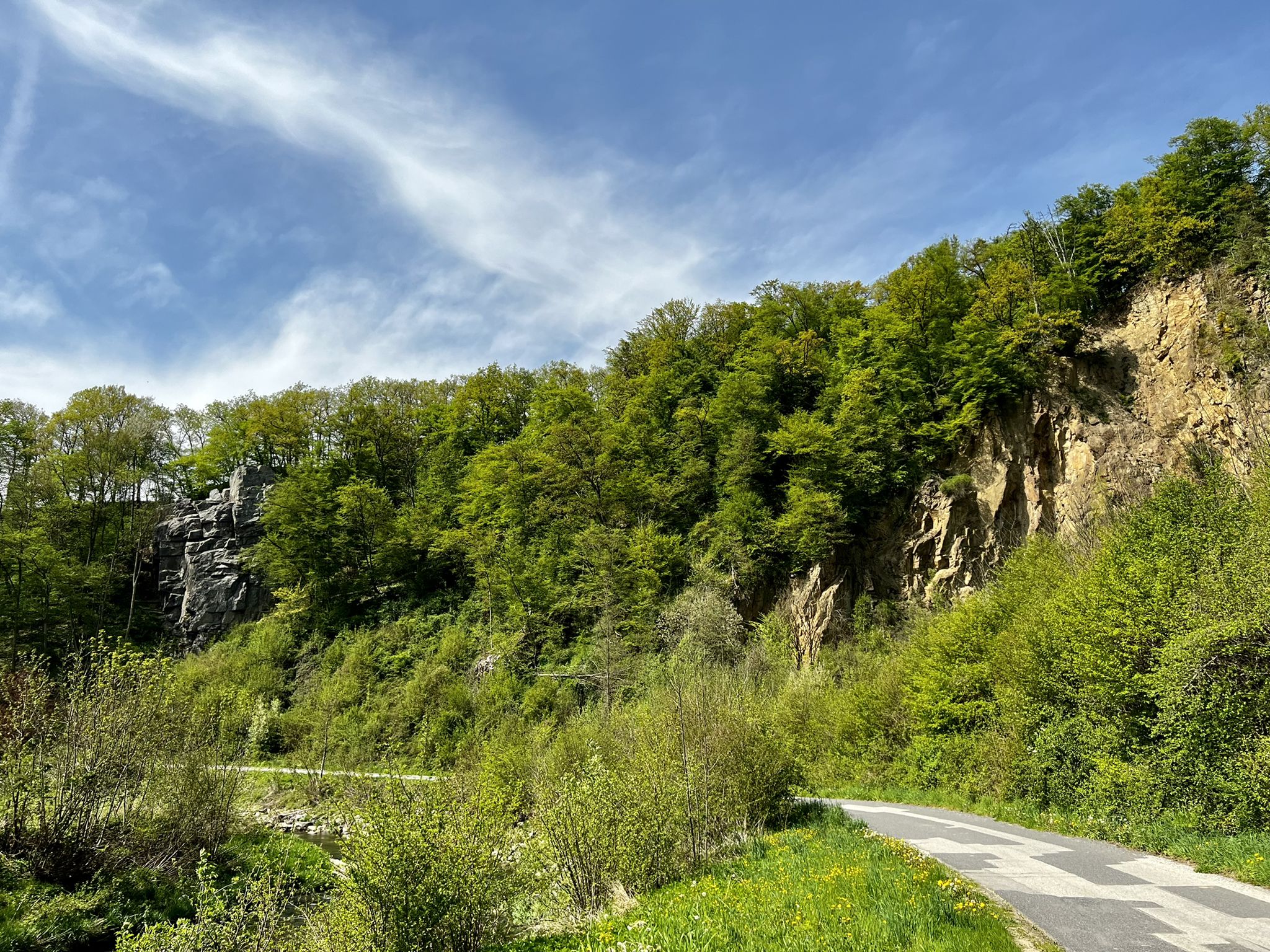 Mankfluss im „Thal“, einer kurzen Durchbruchsstrecke durch den Hiessberg, geologisch einem südlichen Ausläufer der böhmischen Masse