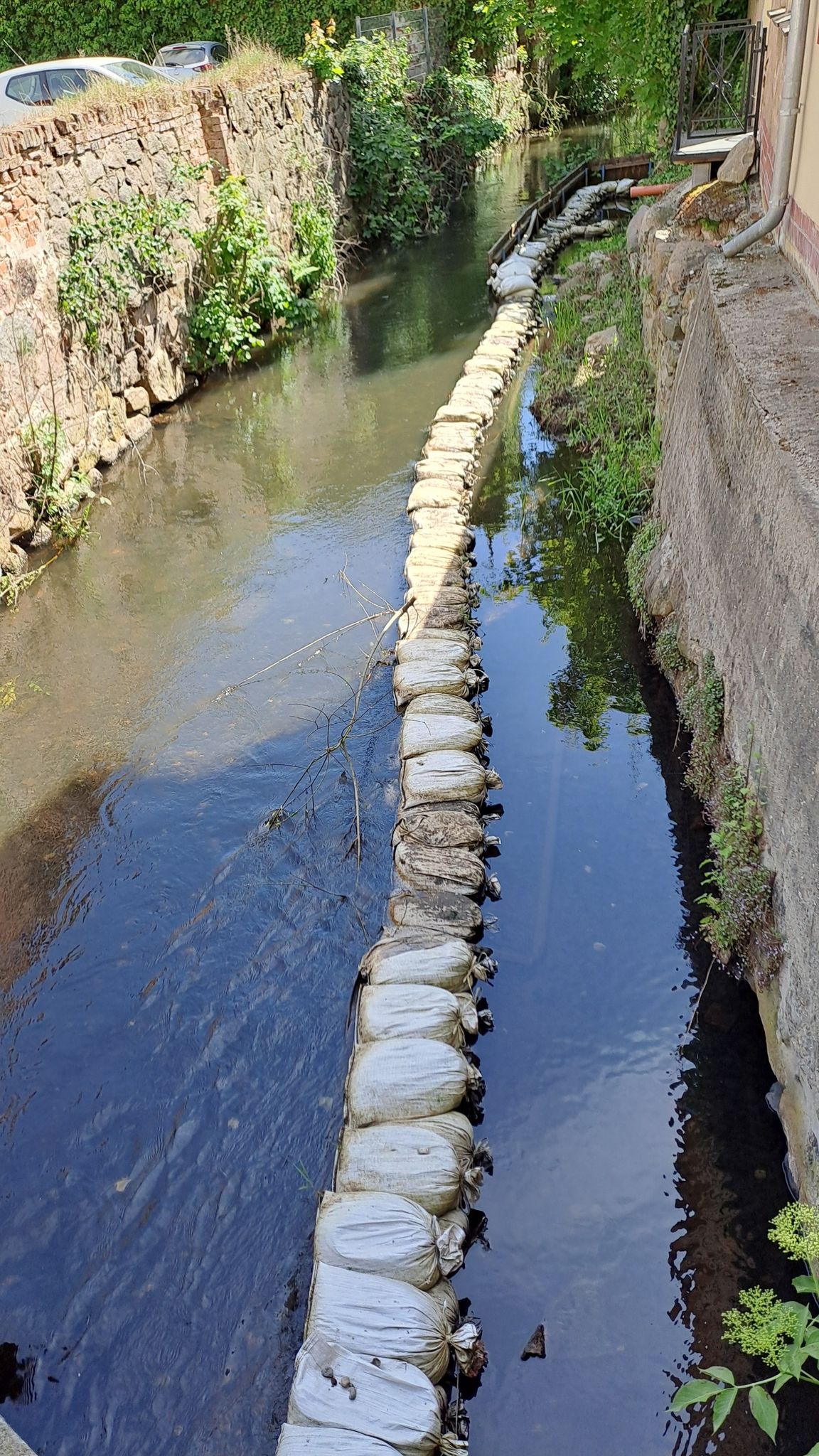 Überbleibsel vom Hochwasser