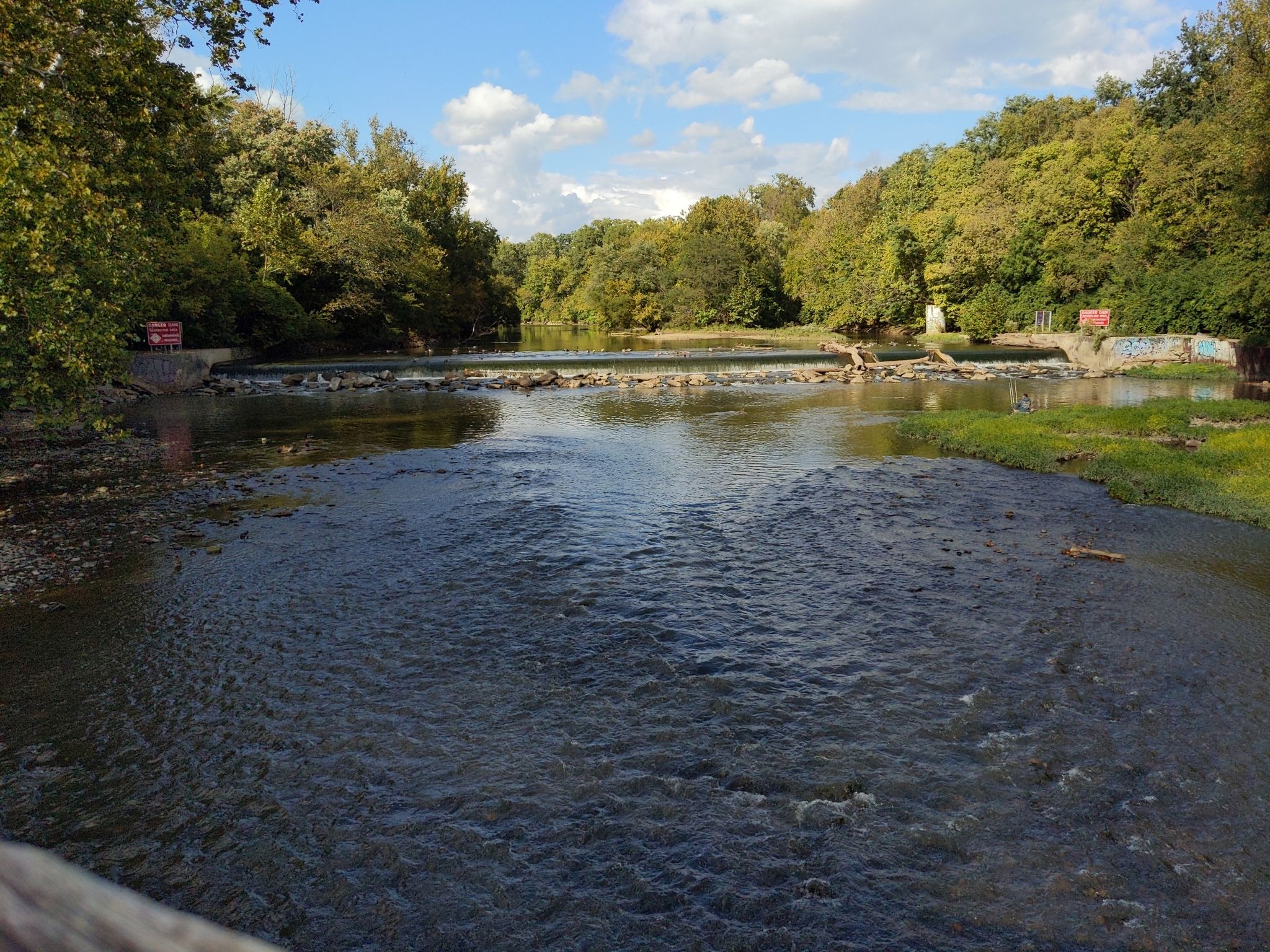 Crossing Olentangy into Wetland Park