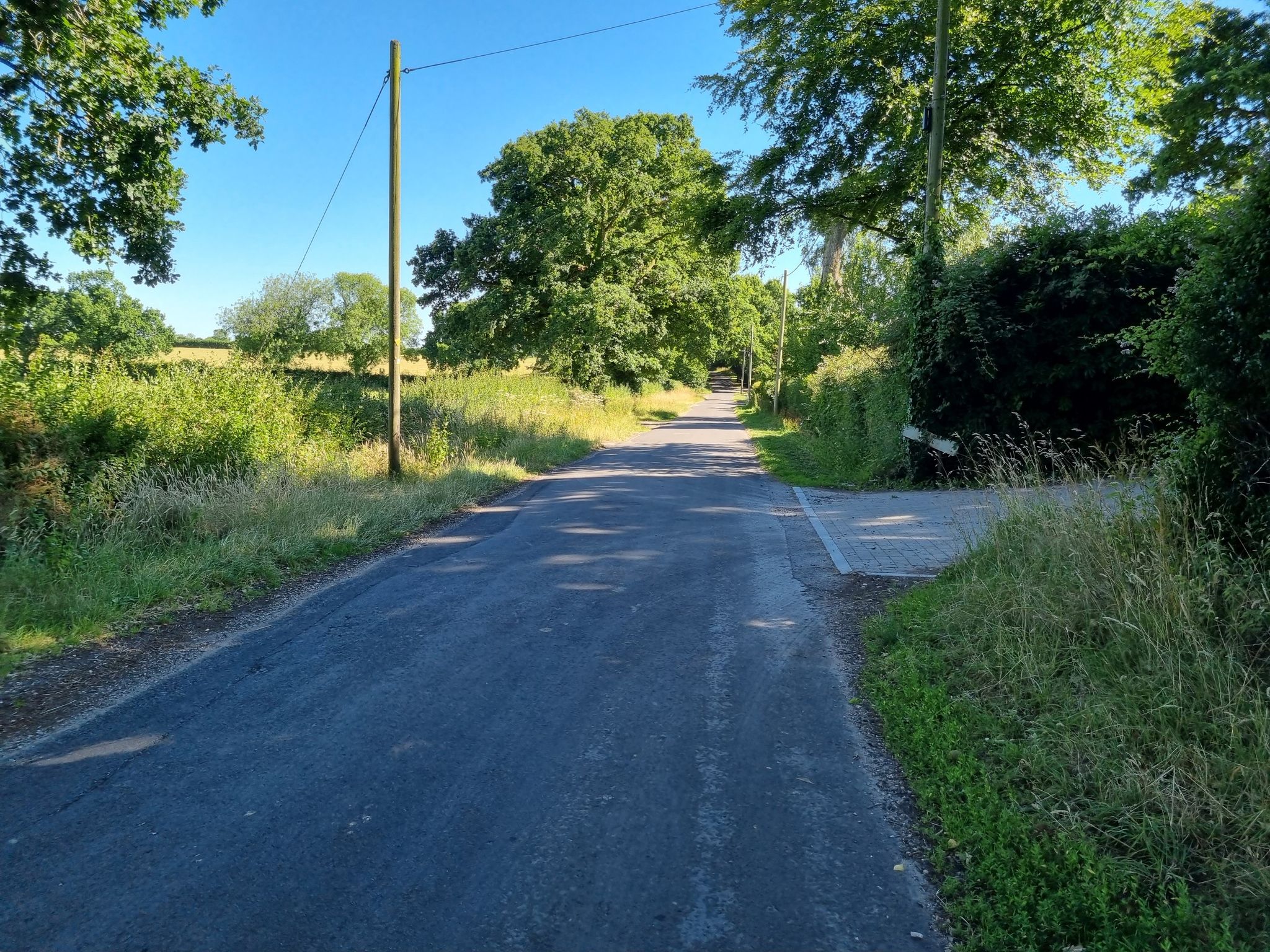 Rechts entlang der Strasse