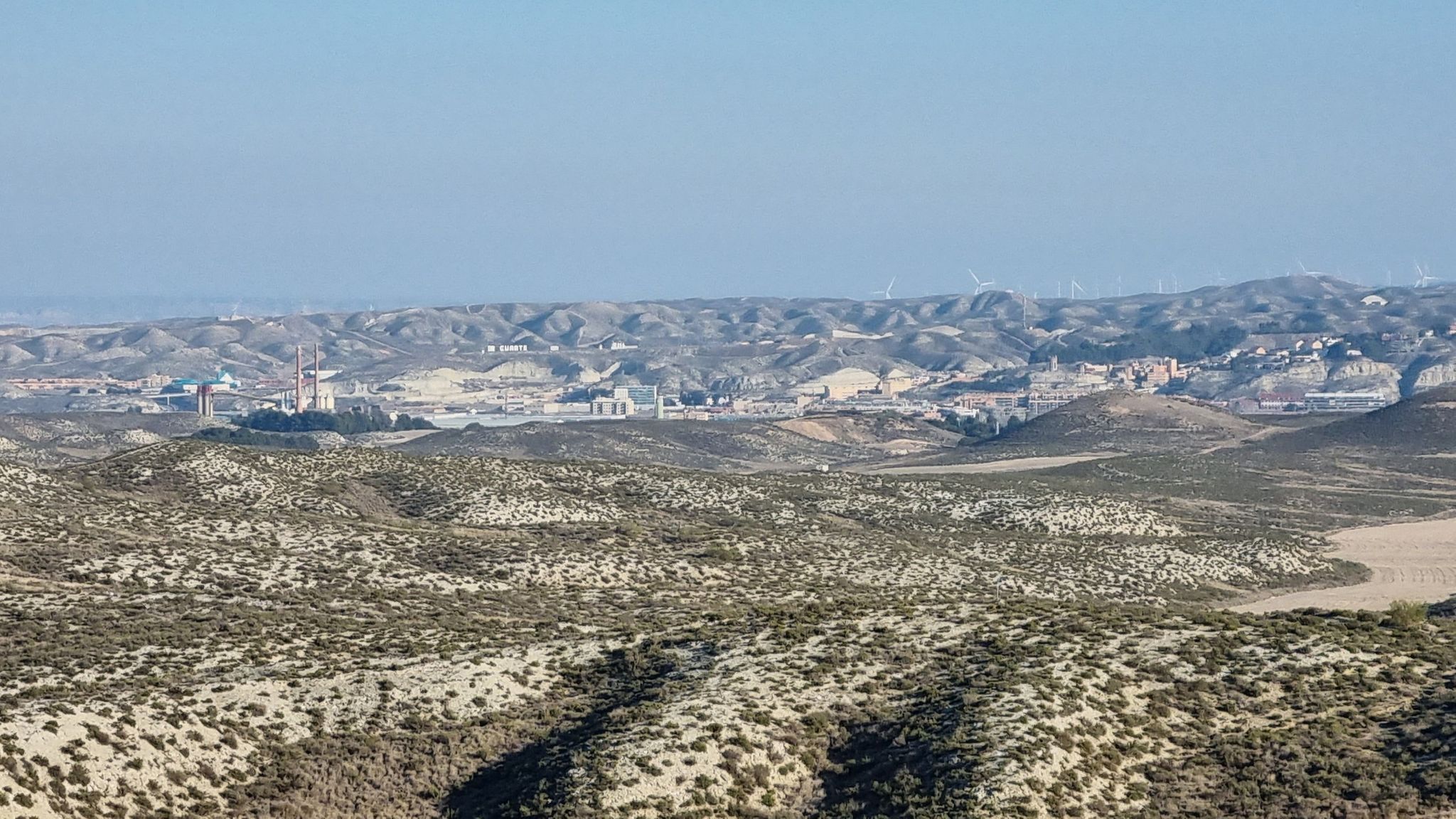Vistas de Cuarte desde Camino de Ronda