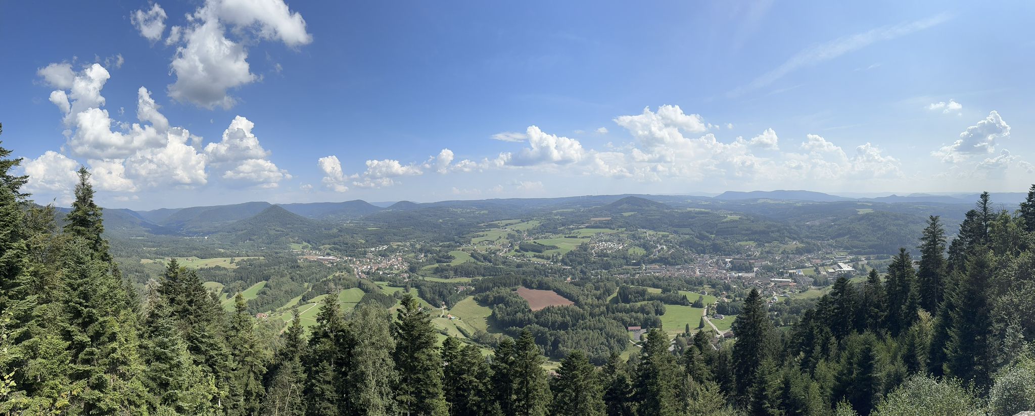 das Panorama vom Aussichtspunkt
