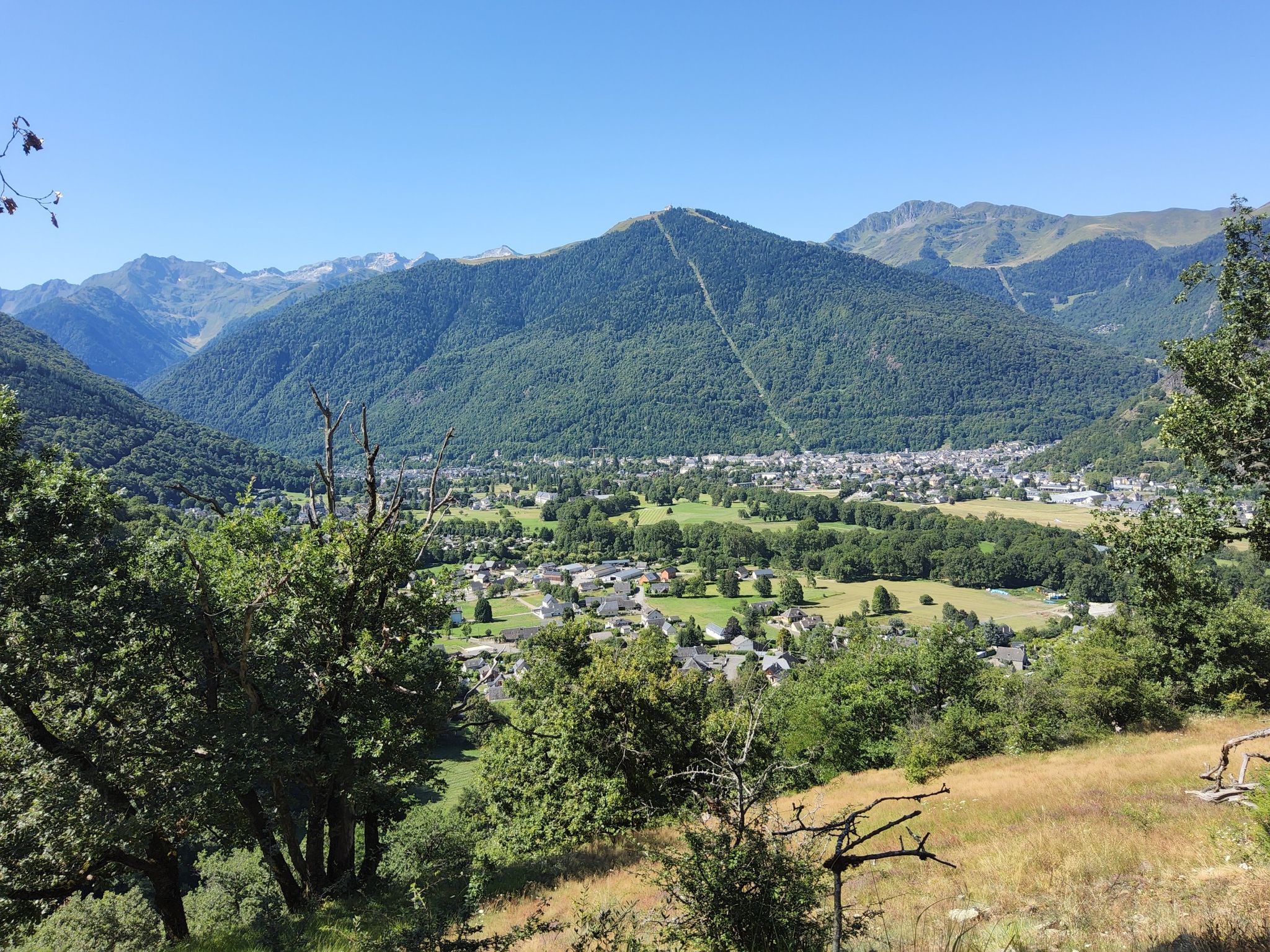 Blick auf Bagneres-de-Luchon