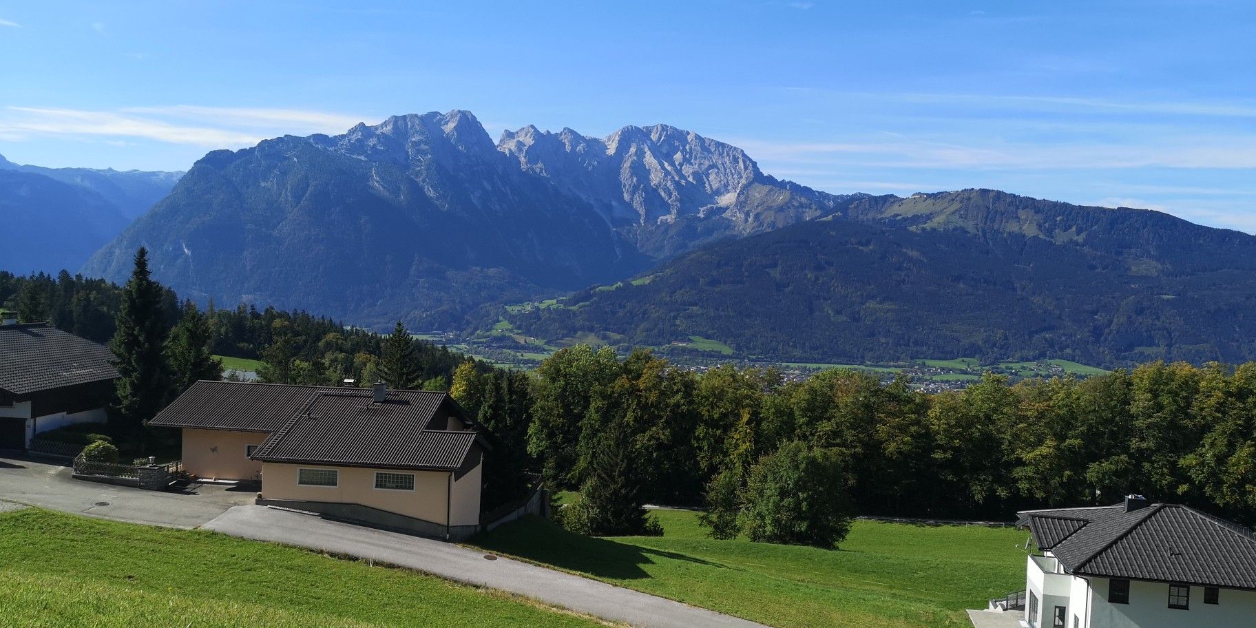 Blick über das Salzachtal zum Hohen Göll