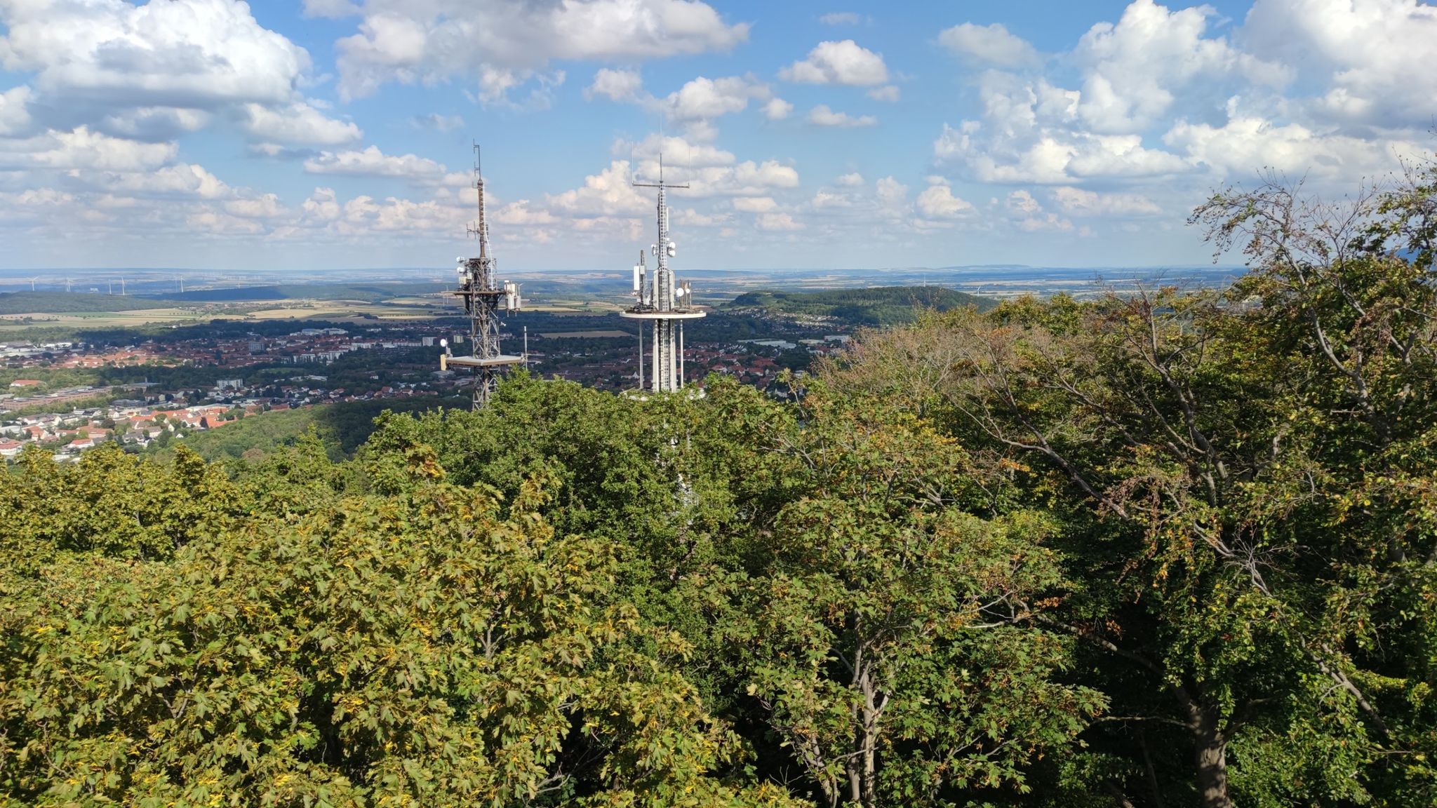 Richtung Goslar sieht man leider nicht viel.