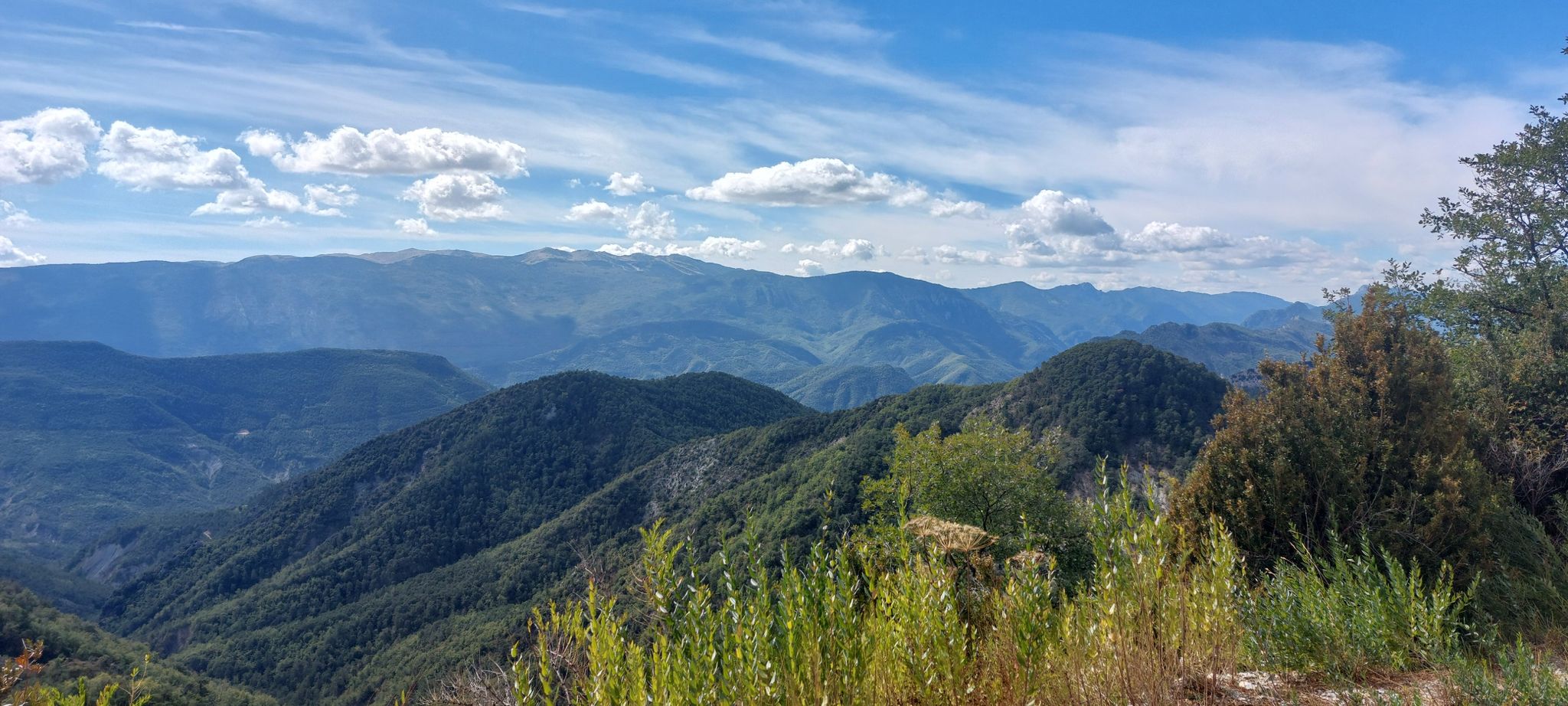 vue sur les pistes de Greolières
