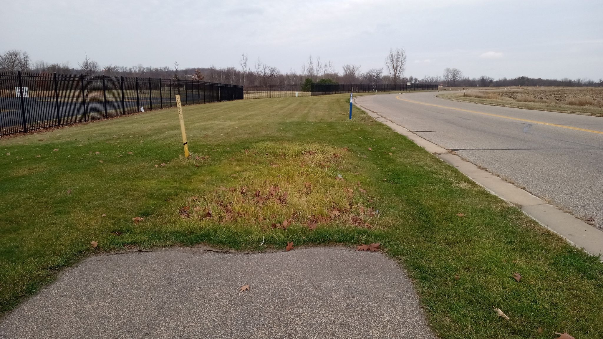 Here's the end of Mill Town State Trail in Faribault