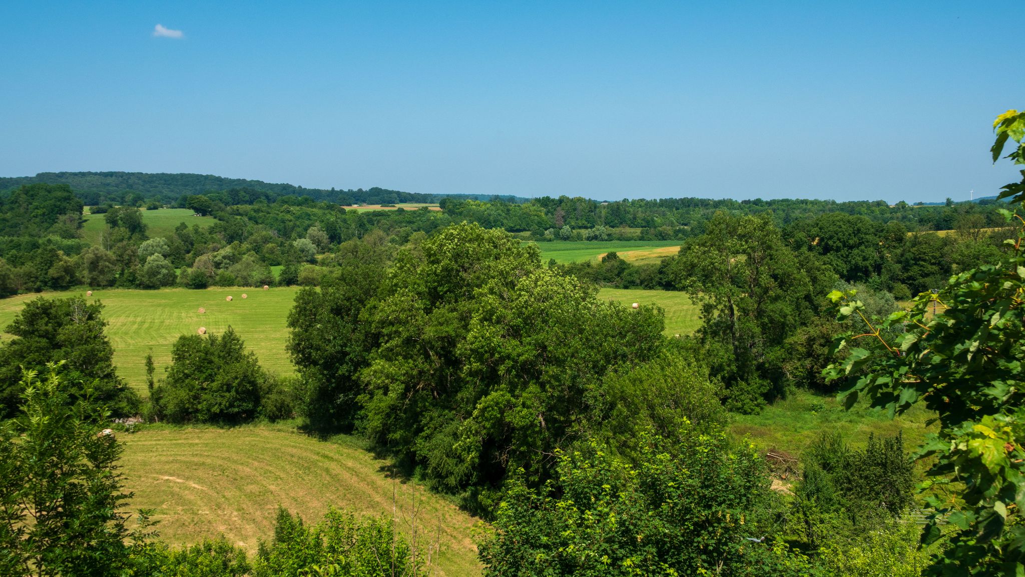 Panorama vanop het monument