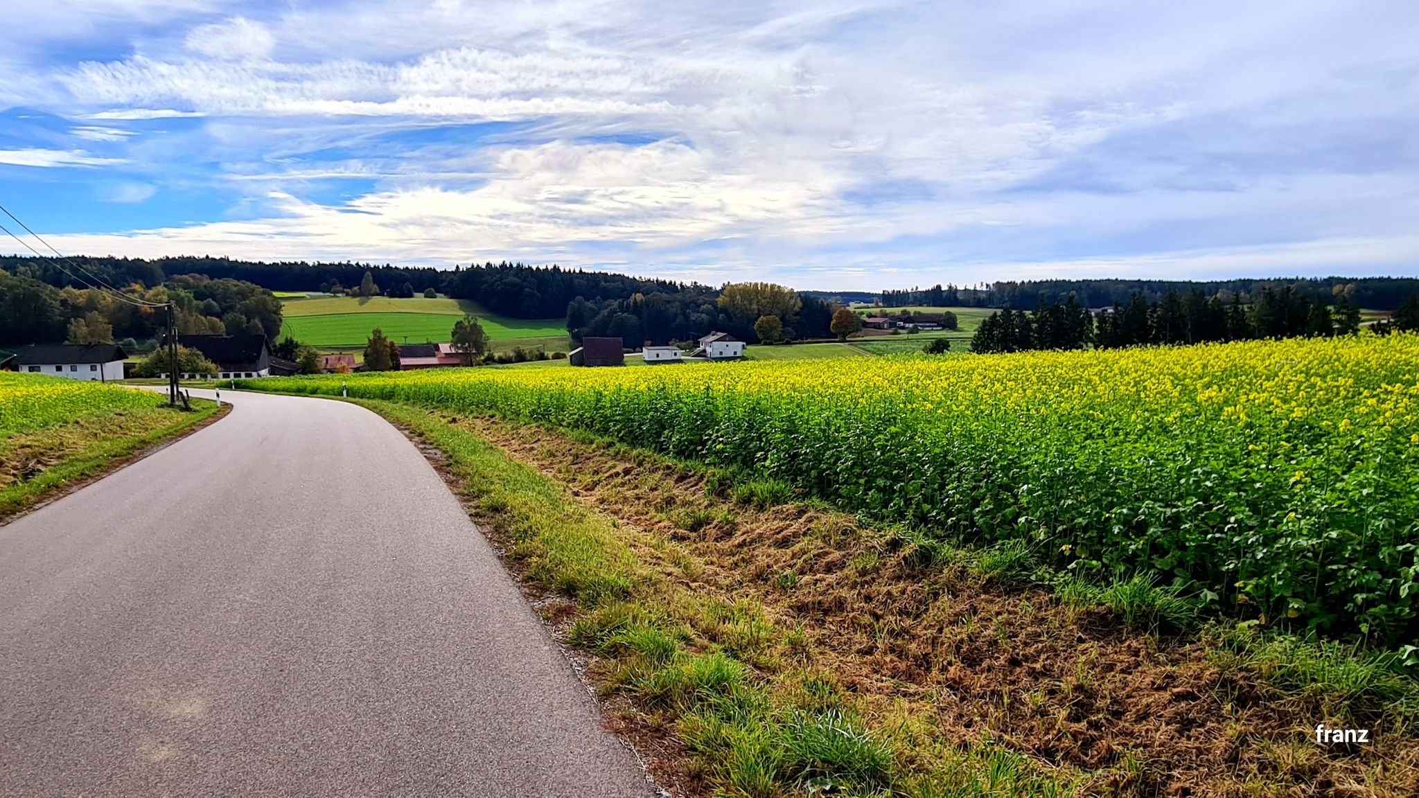 Blick in bzw. übers Kollbachtal