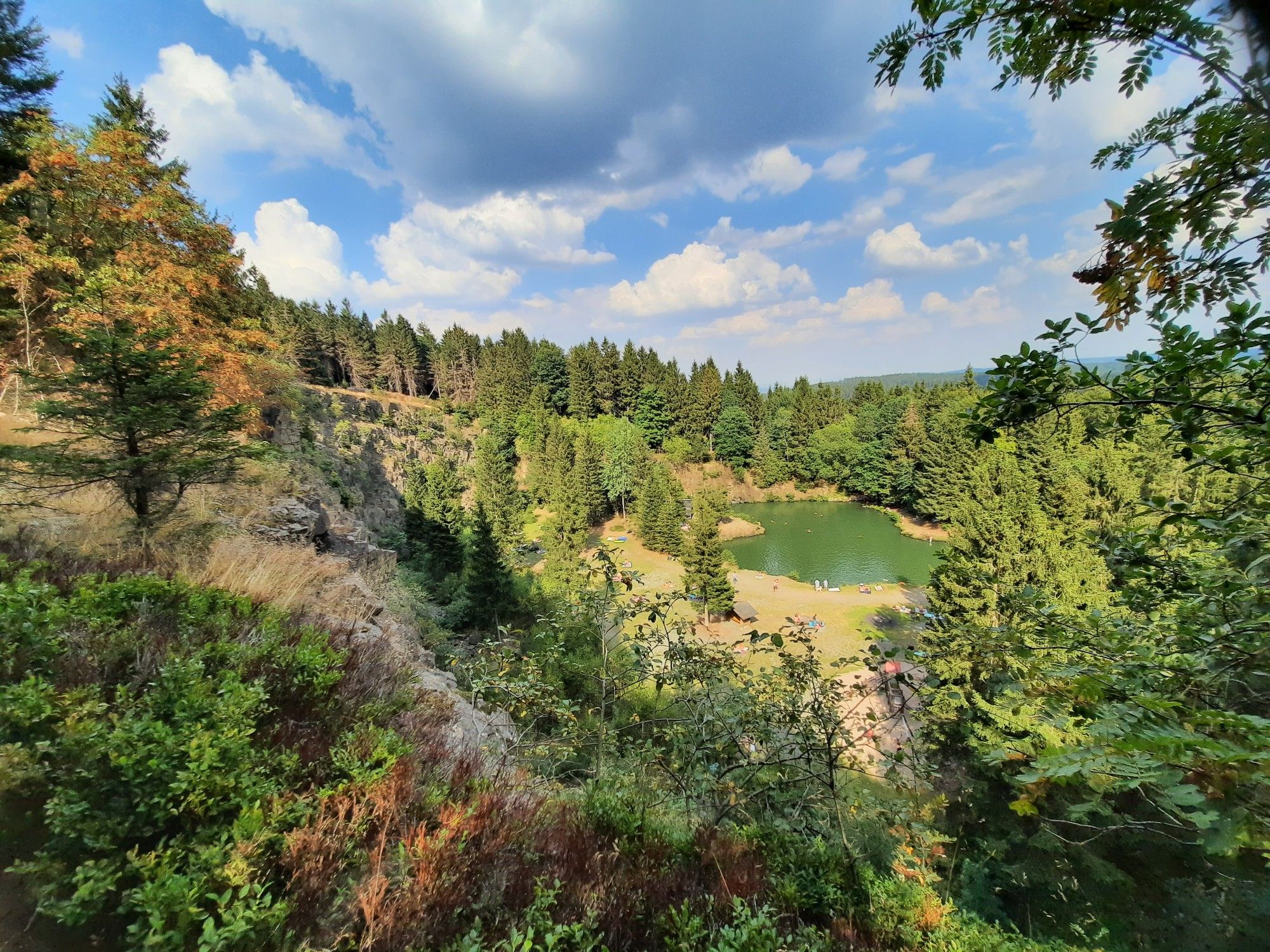 Blick auf den Bergsee Ebertswiese 
