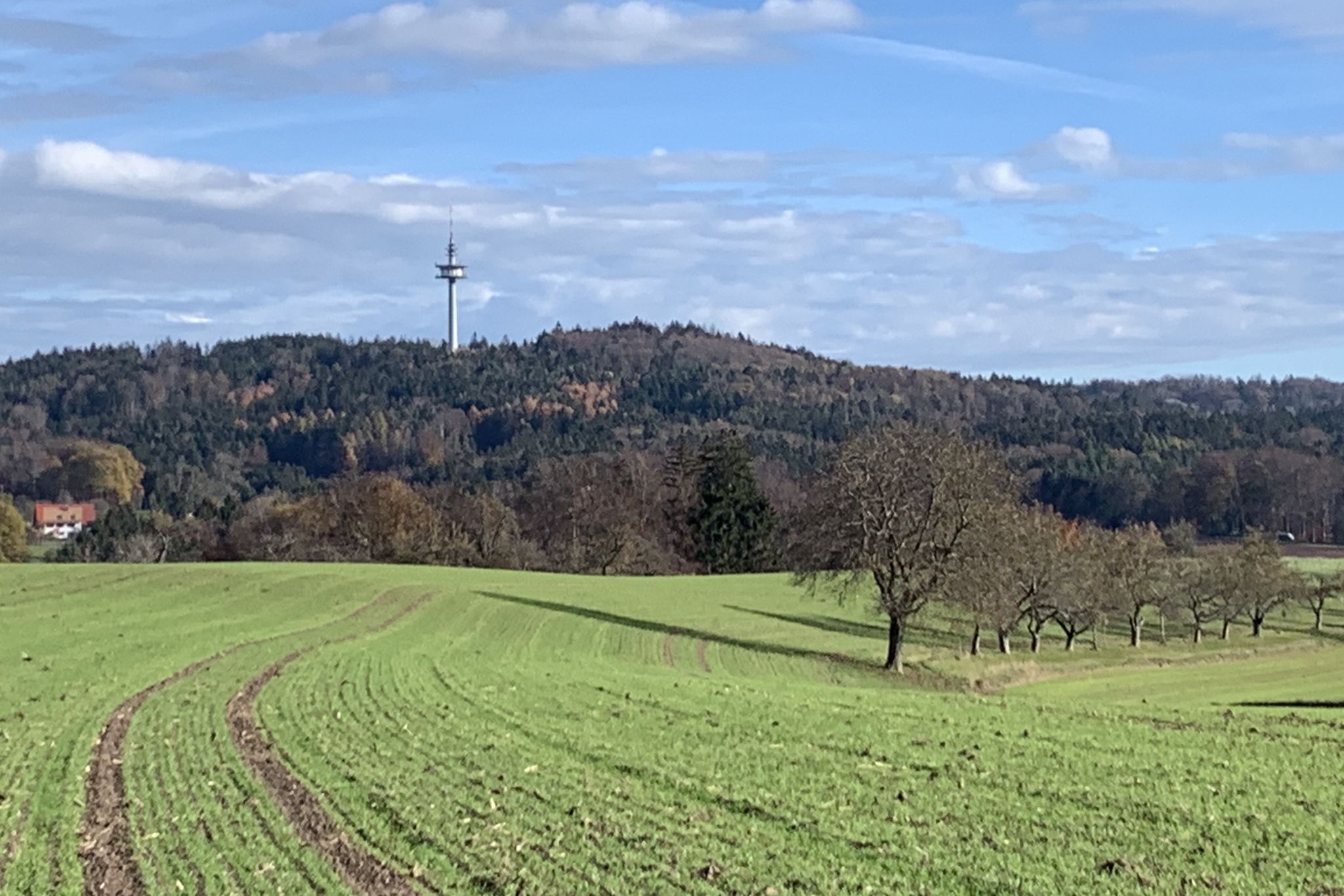 Fernmeldeturm auf der Hohen Brach.