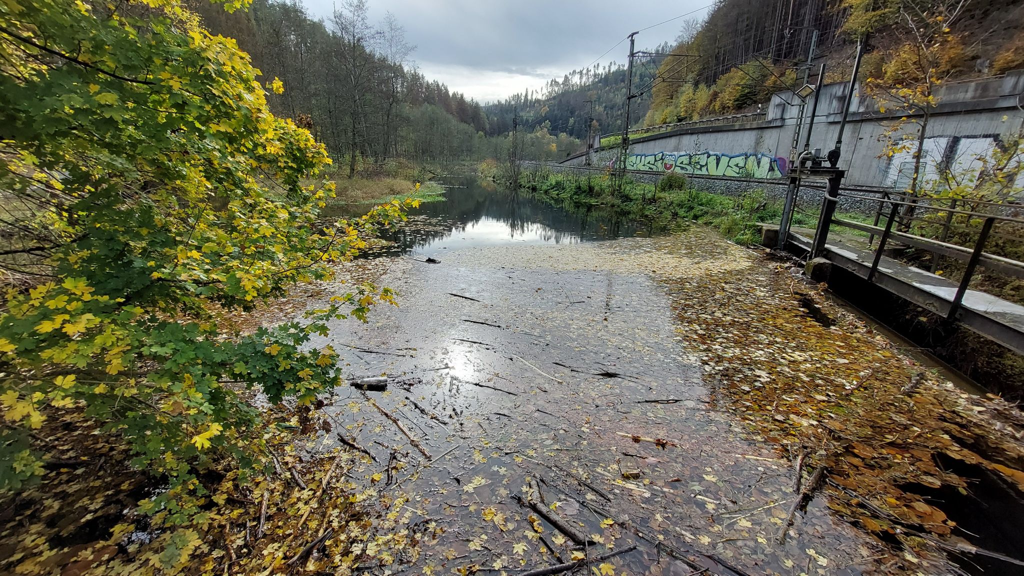 Stauwehr an der Loquitz