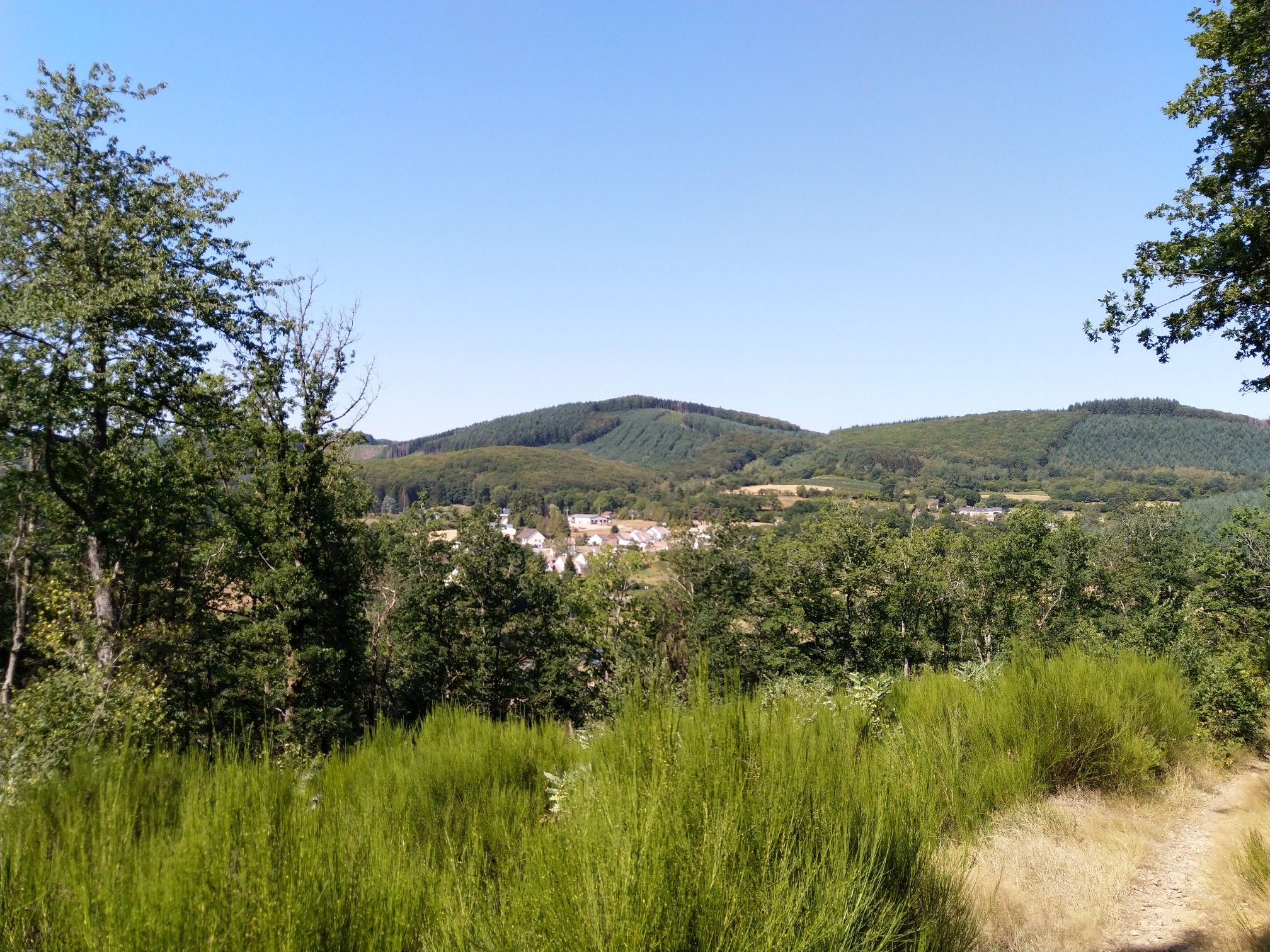 Uitzicht op Moux-en-Morvan