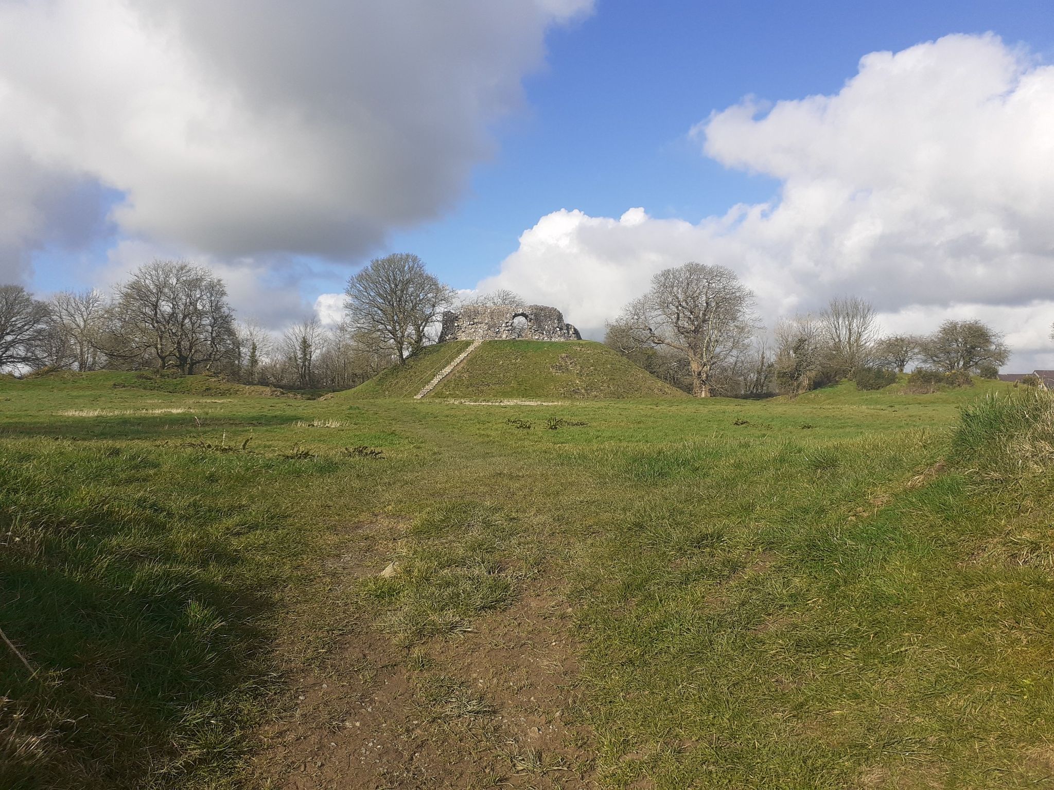 Wiston Castle makes claim to be the finest motte and bailey castle in Wales.  I'm not arguing.