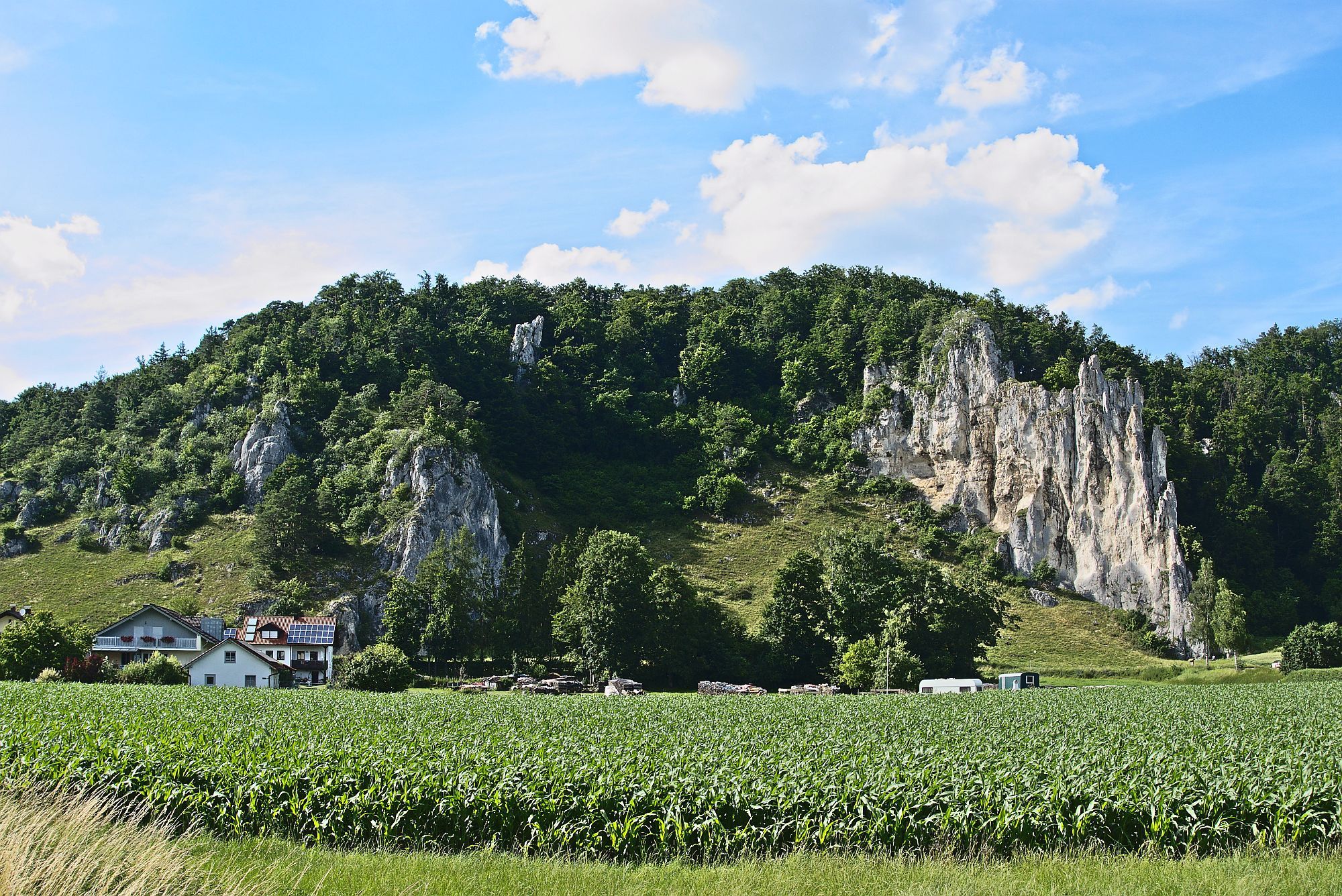 Blick zurück zum Dohlenfelsen