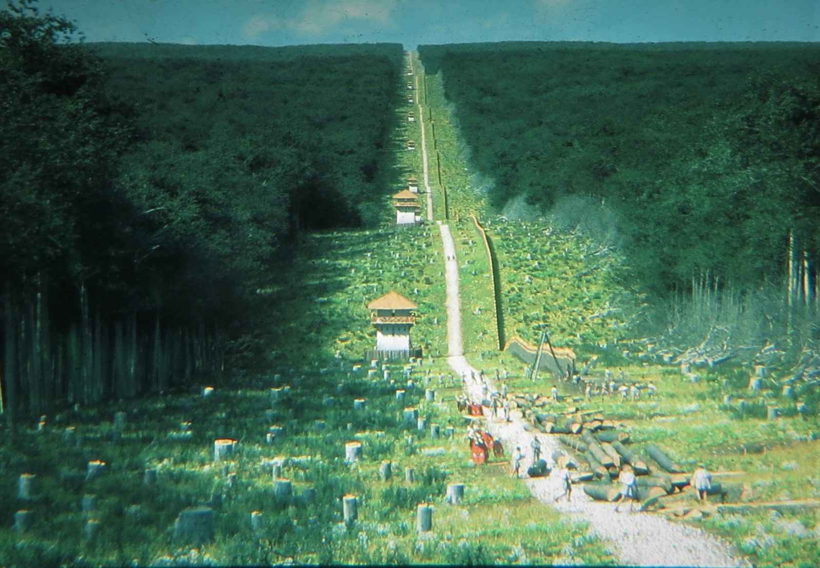 Die Sicht vom Limesturm Förstlein, bei km 33