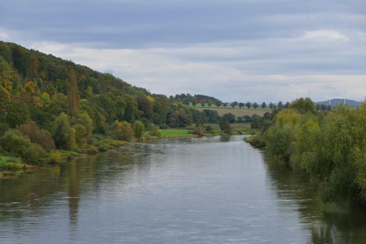 An der Weser begann die Tour und an der Weser endet sie auch.