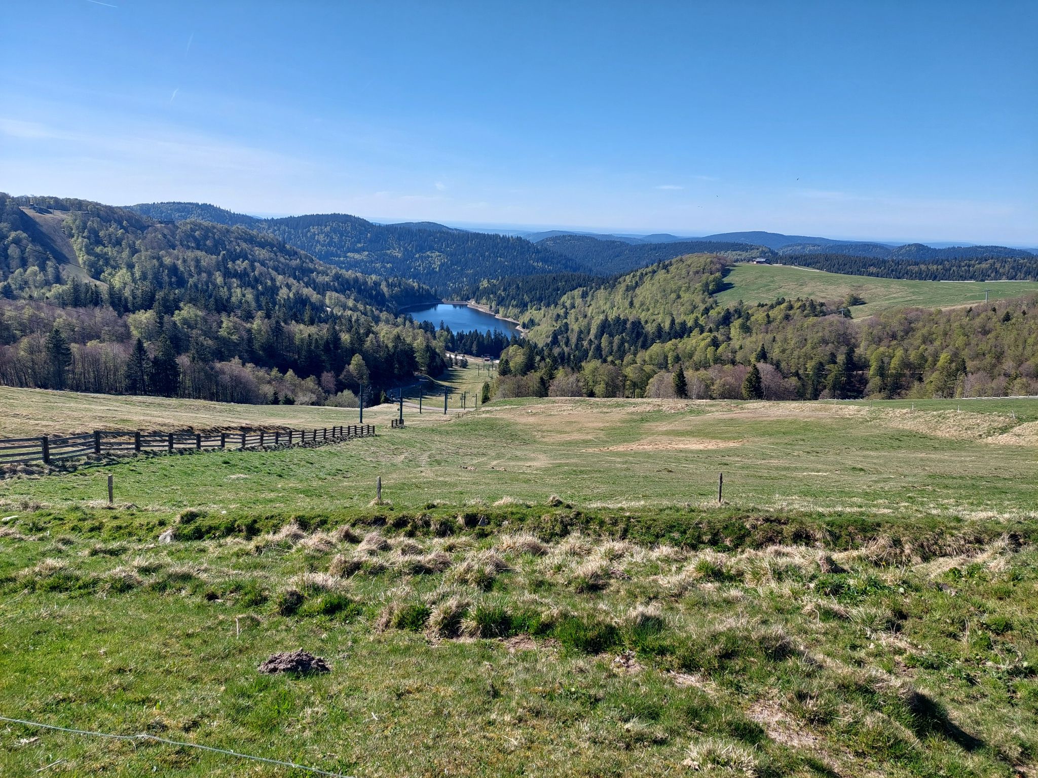 Route des Crêtes, unterhalb des Kastelbergs / Kastelbergwasens, Lac de la Lande