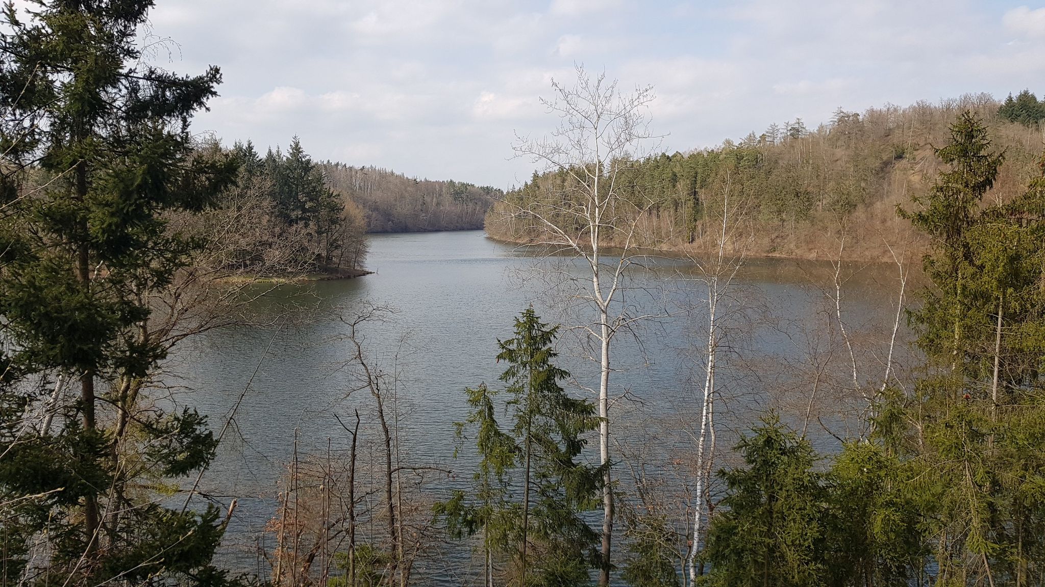 Blick auf die Weidatalsperre 