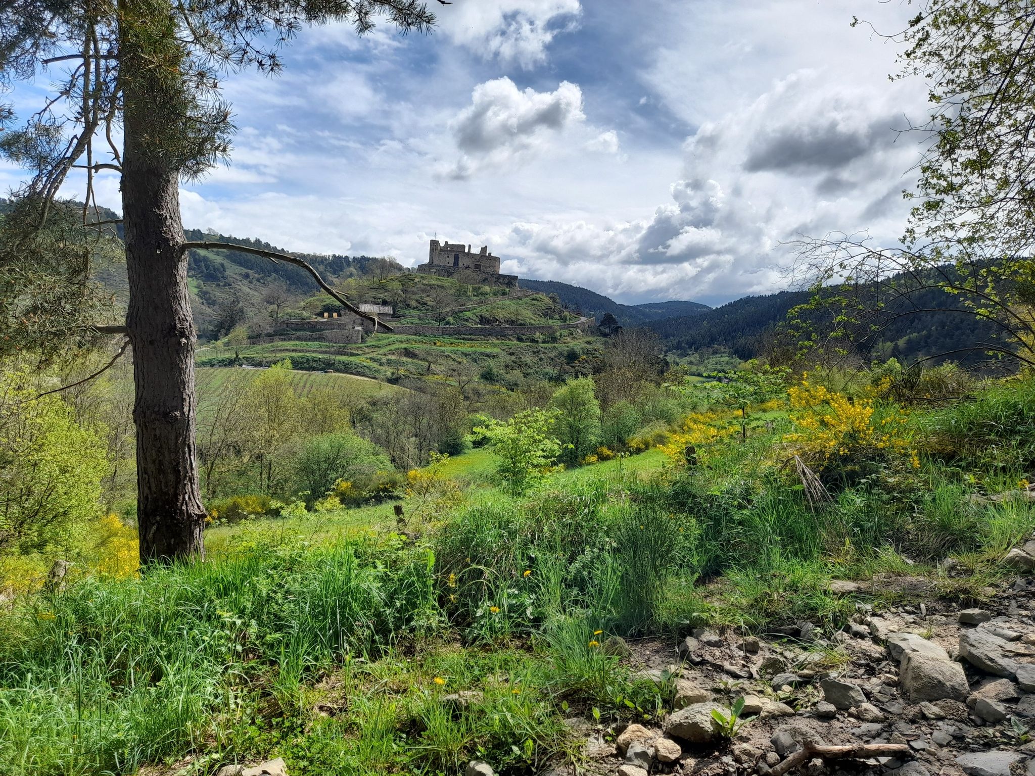 Vue sur le château de Beaufort