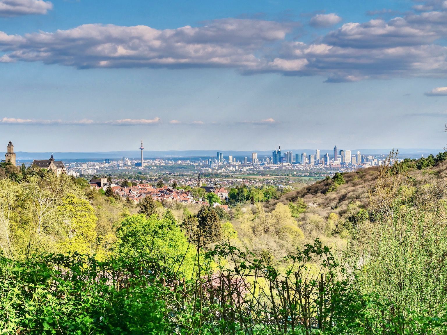 Tolle Aussicht auf Frankfurt