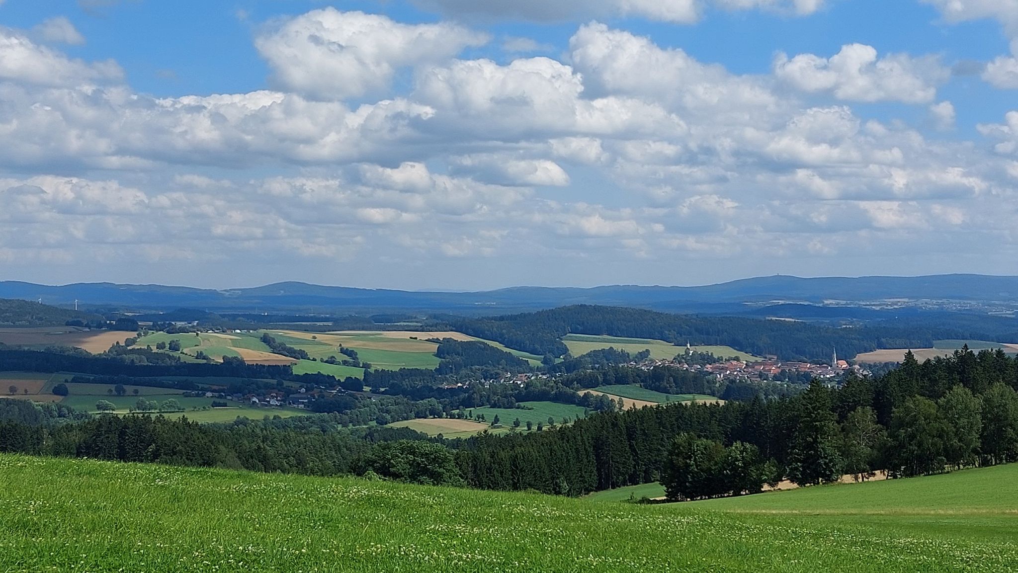 Blick zurück nach Pleystein