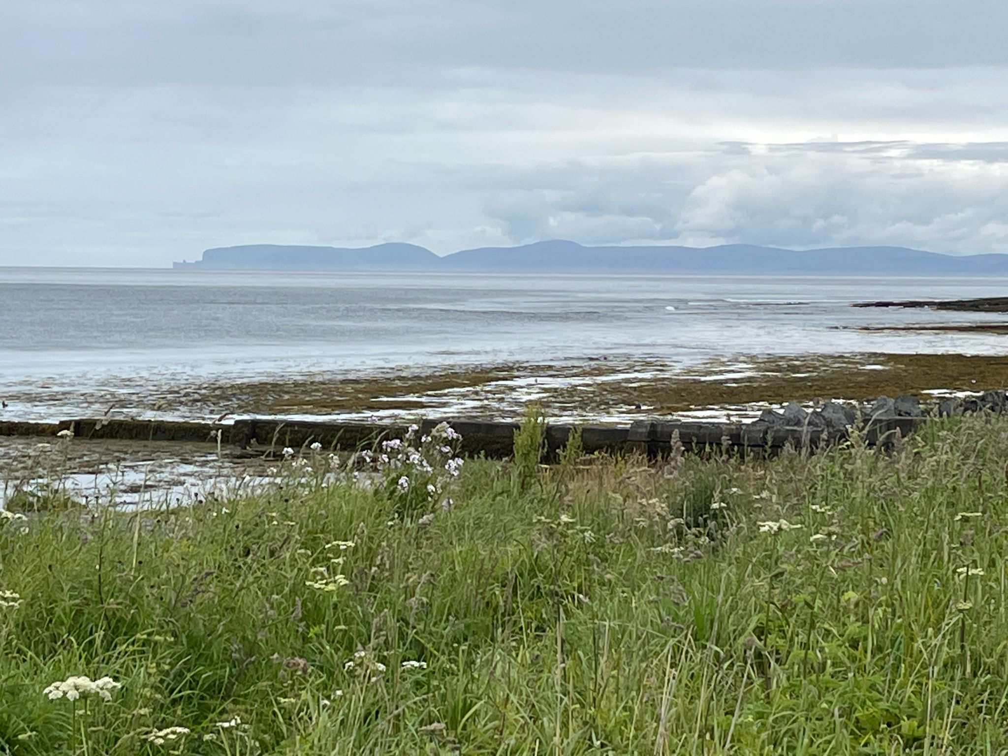 Old Man of Hoy on the Orkneys in the distance.